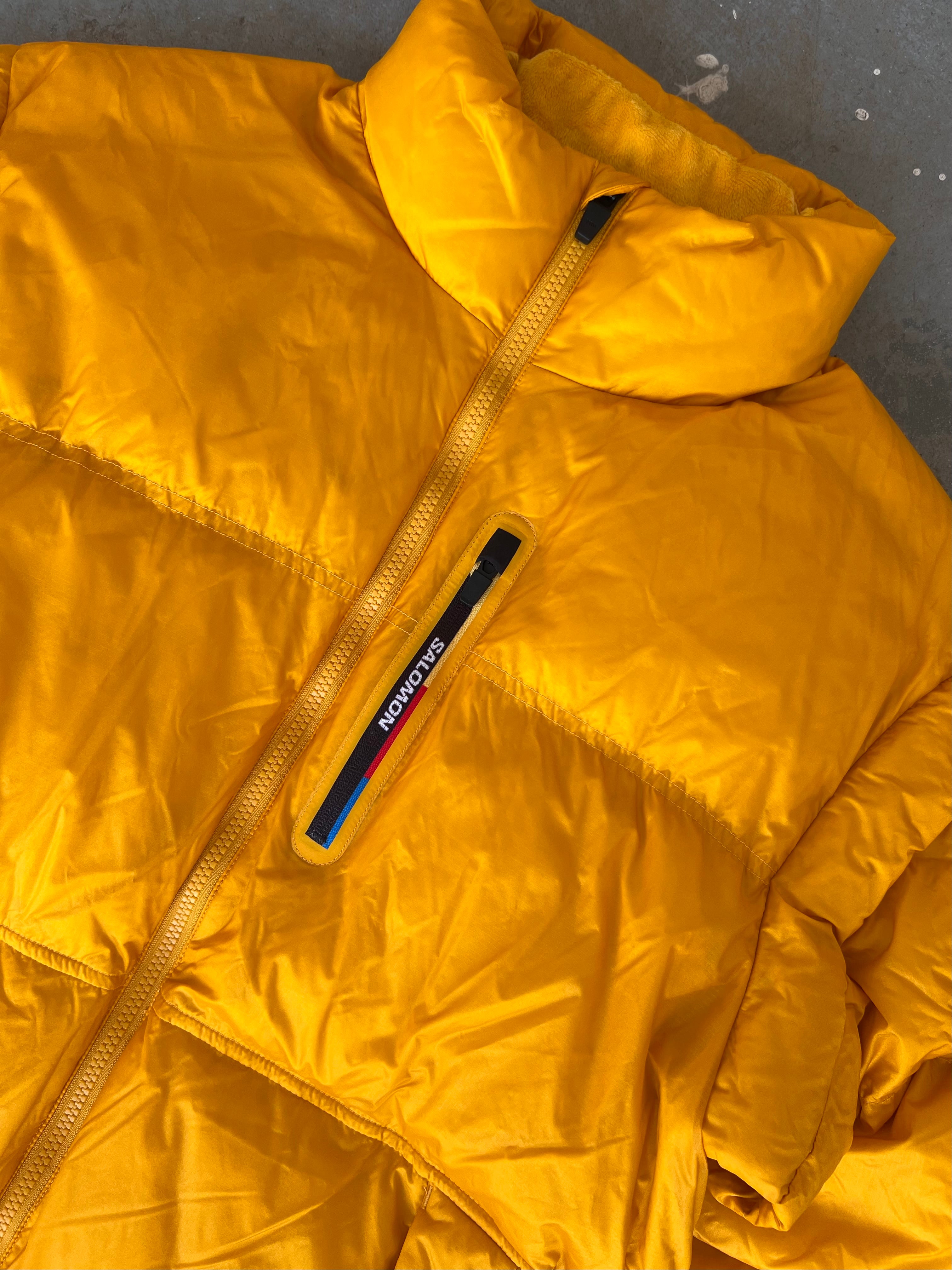 NEW Salomon Korea Exclusive Yellow Puffer  Jacket - Sz M