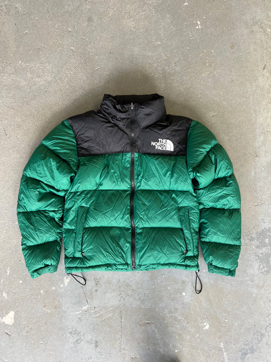 The North Face 1996 Green/Black Nuptse Puffer Jacket - Size S(W)