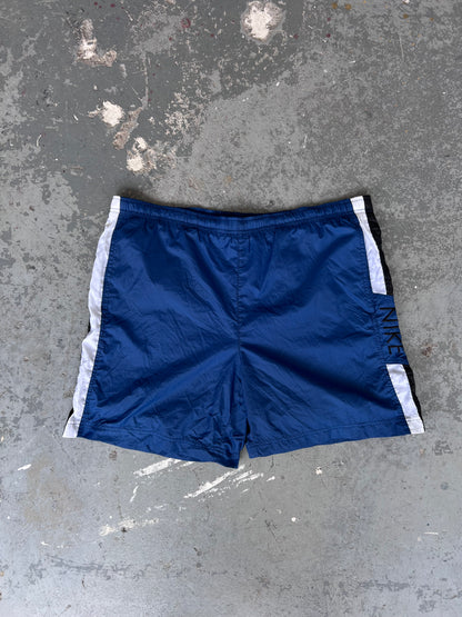 Y2K Nike Navy/Black/White Trunk Short - Sz L