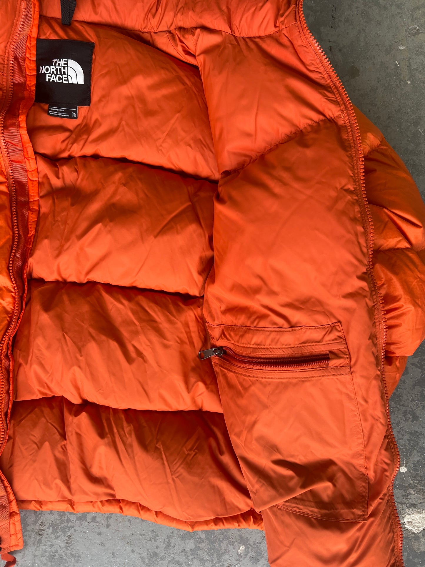 The North face 1996 Orange Nuptse Puffer - Size XL