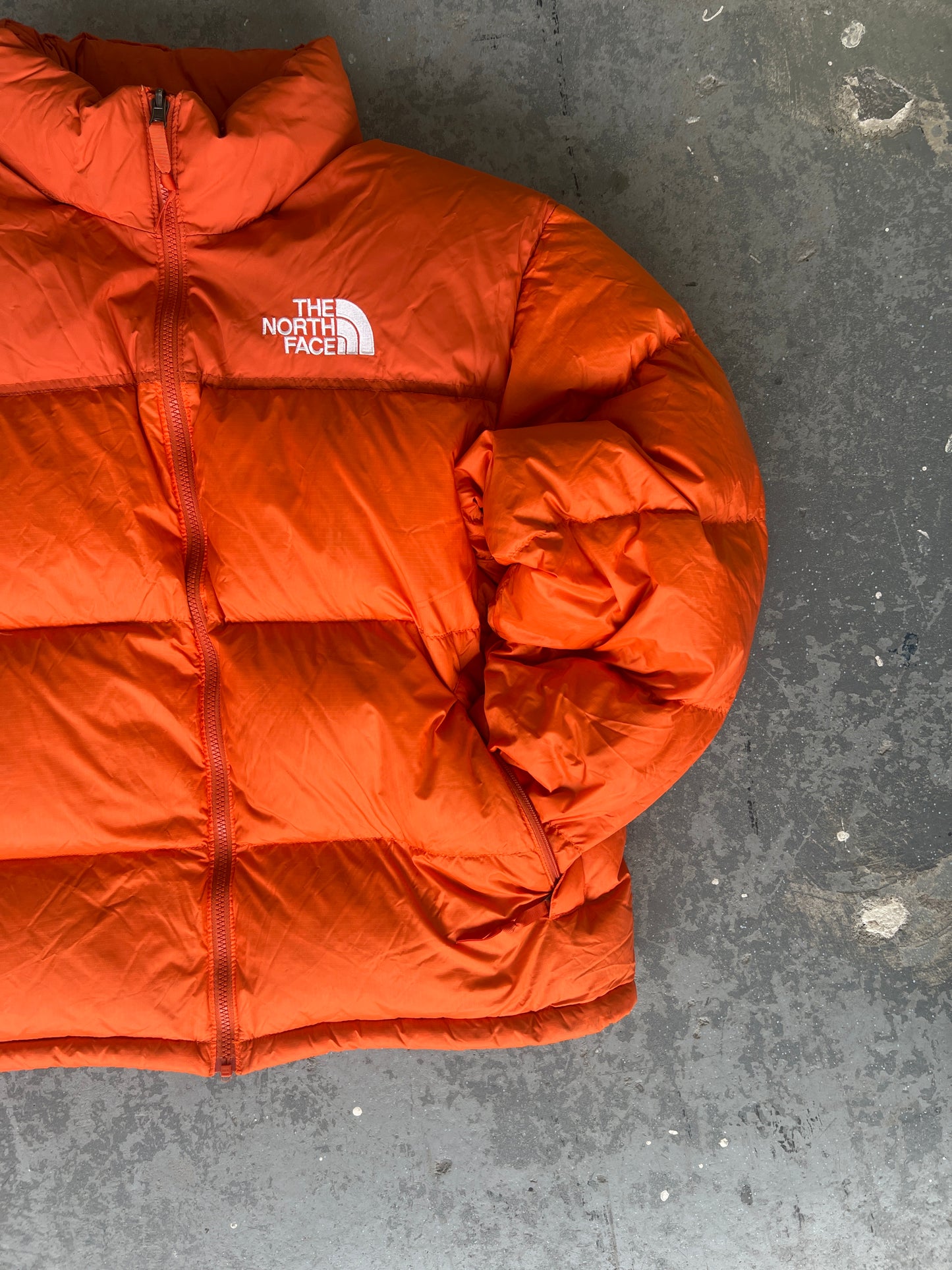 The North face 1996 Orange Nuptse Puffer - Size XL