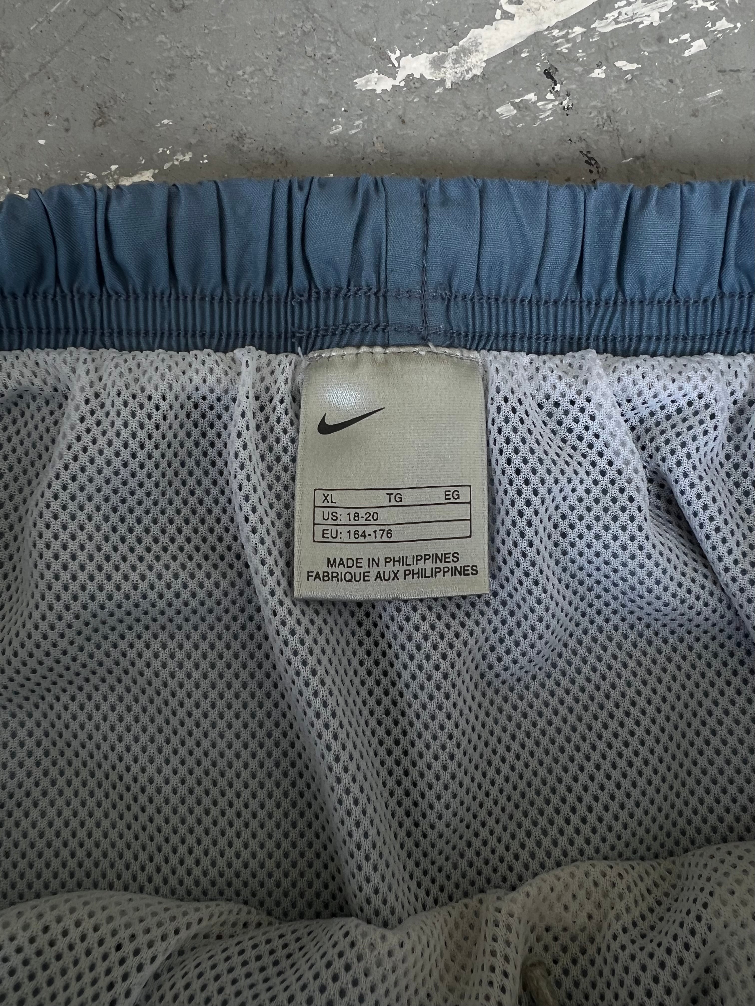 Y2K Nike Light blue/Navy trunk Short - Sz XL(W)