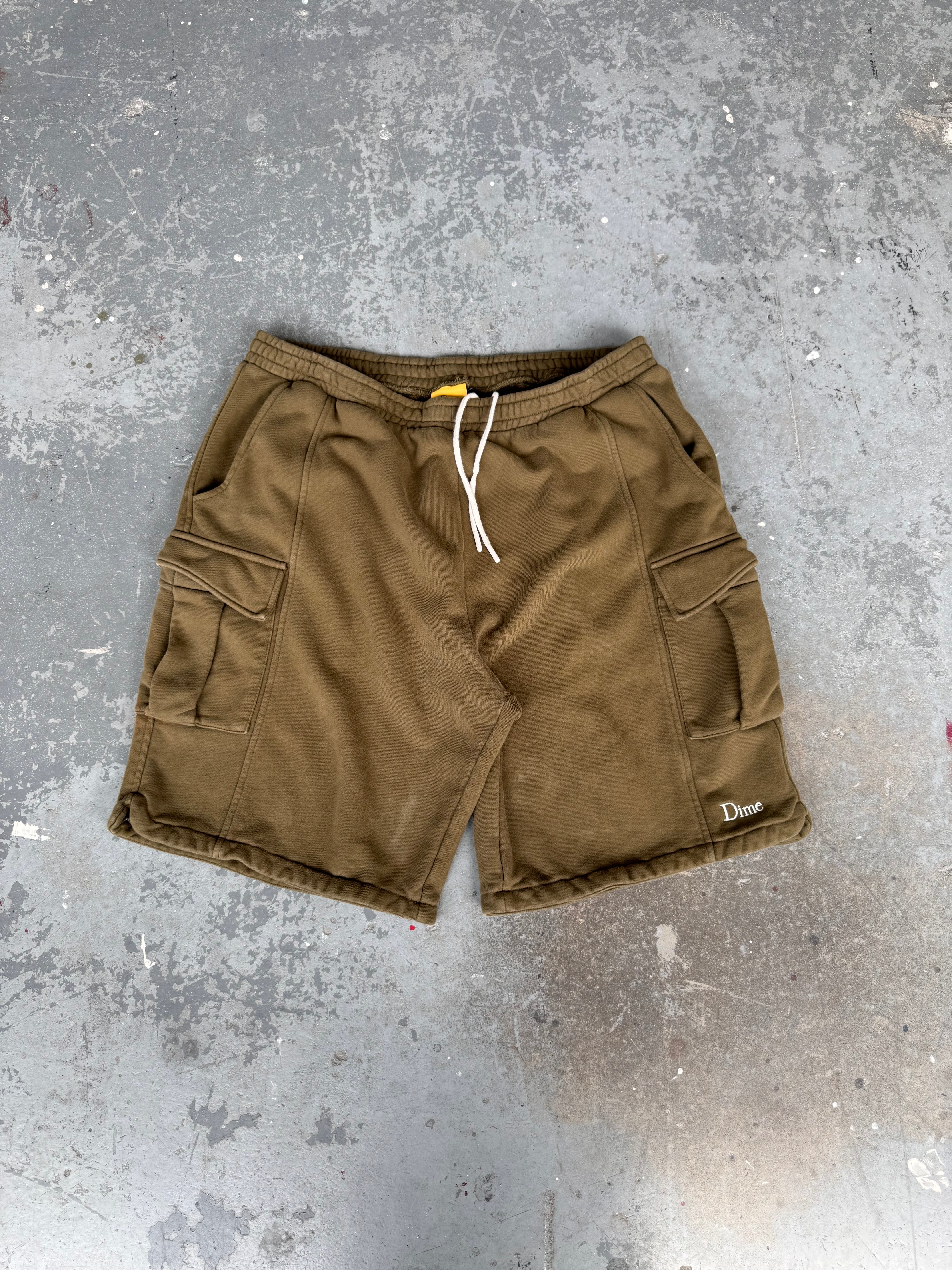 Dime MTL Olive Cargo Sweat short - L