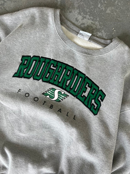 Y2k Rough Riders grey crewneck- Sz XXL