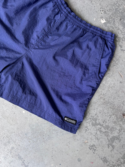 Y2K  Columbia Purple Nylon Short - Sz XL