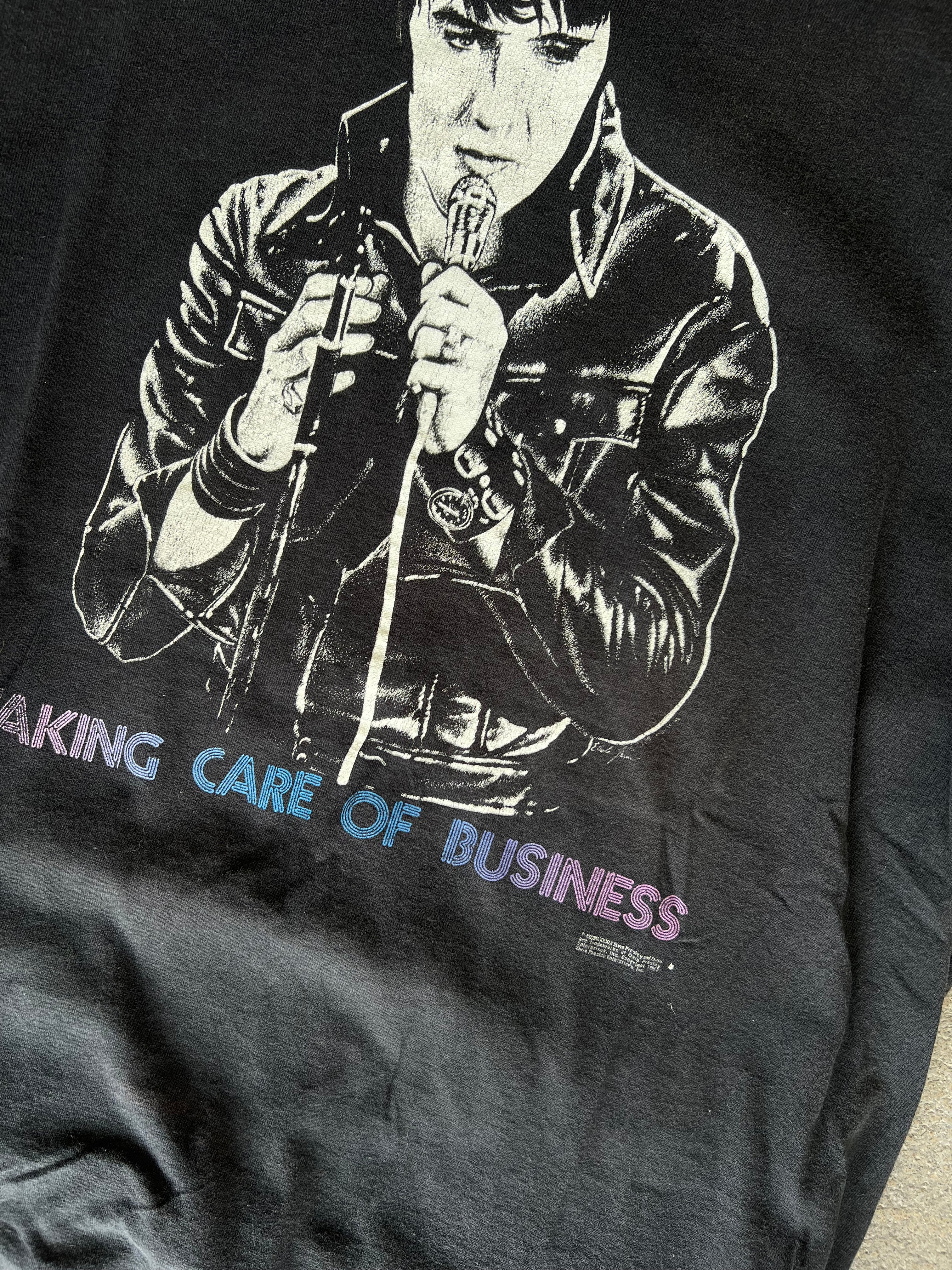 87’ Elvis ‘’Taking care of business’’ tee- Sz XL