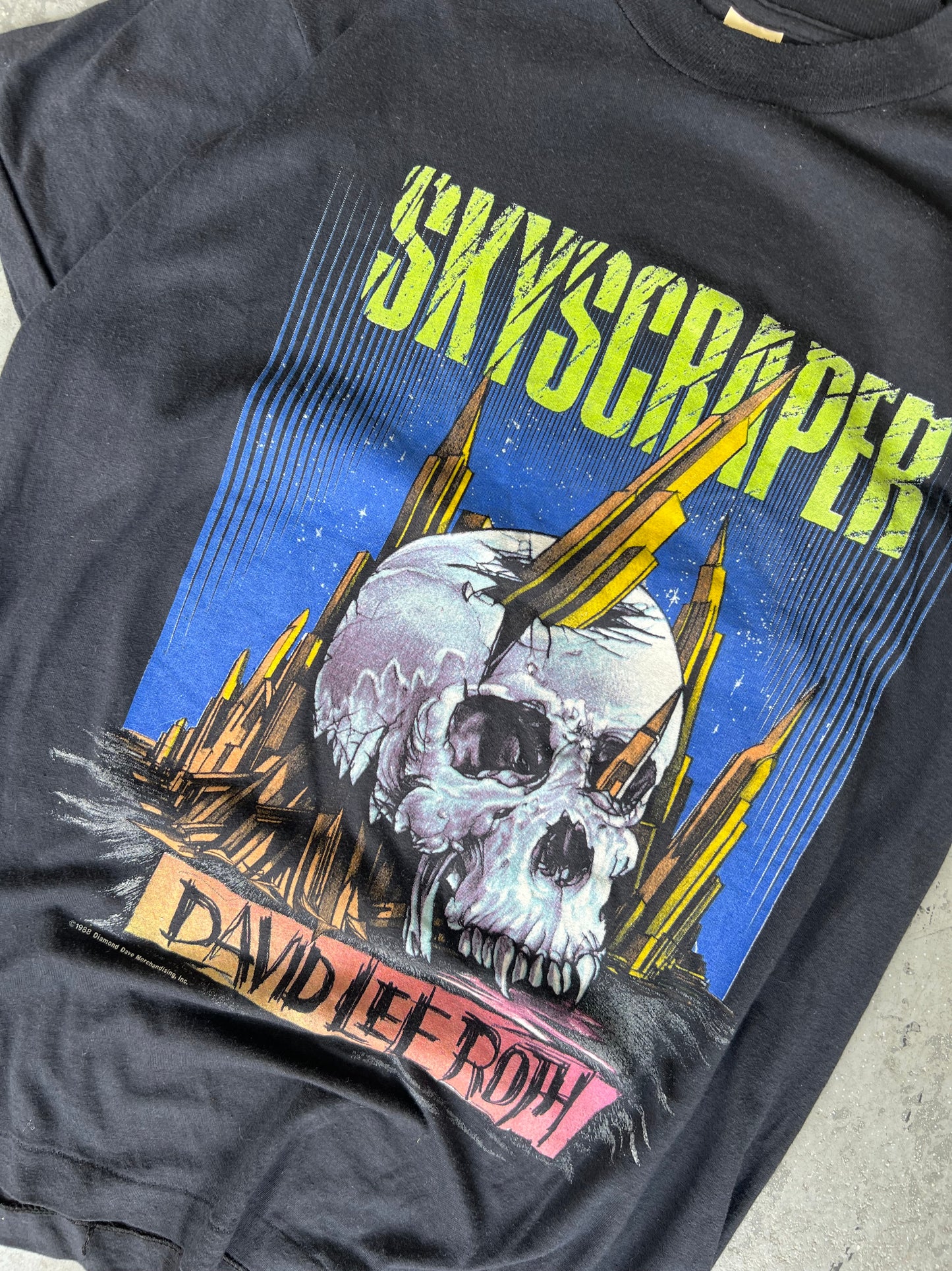 88’ David Lee Roth shirt ‘’Skyscraper’’ tour tee - Sz L