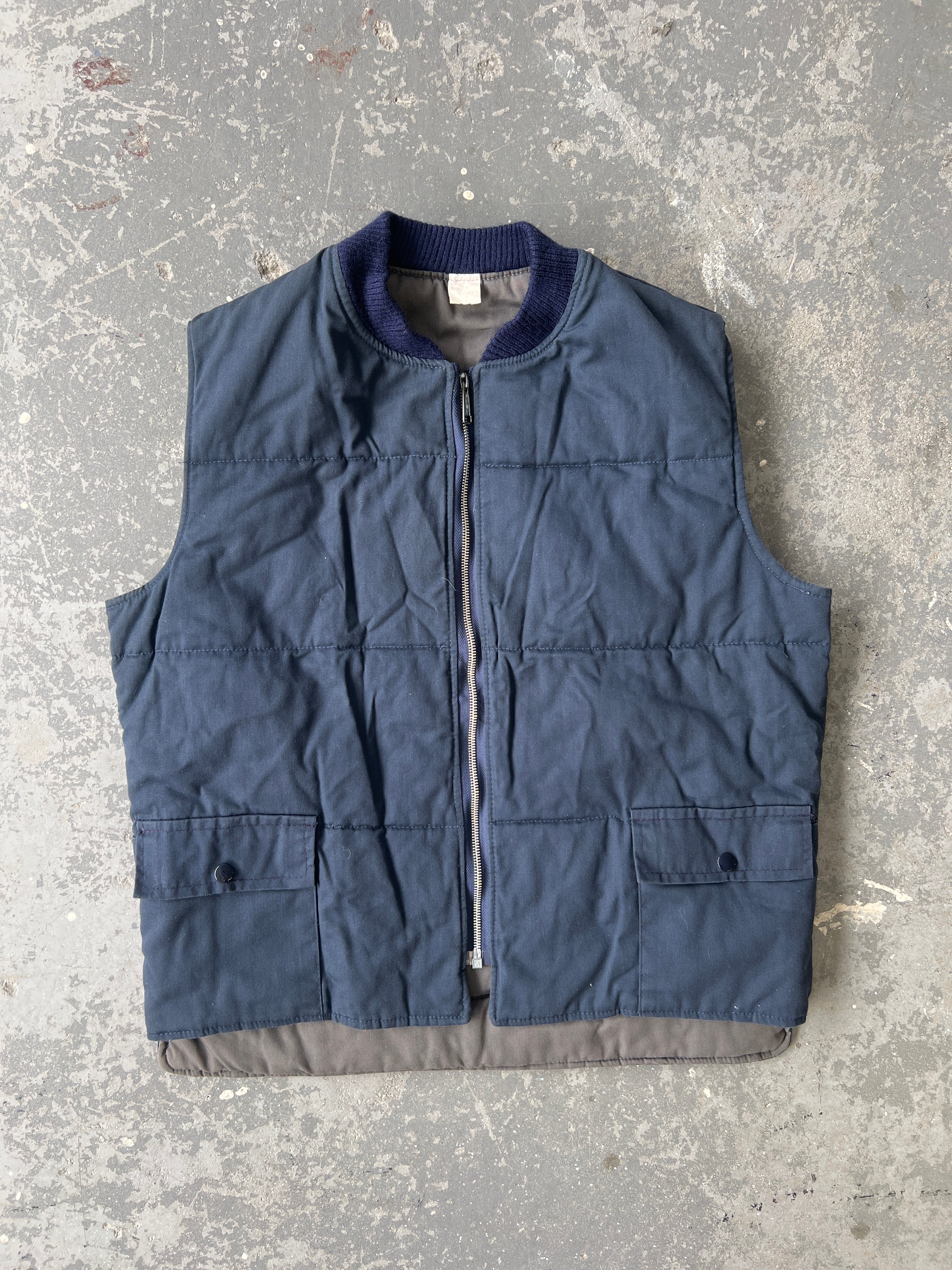 90' Navy work Vest- Sz L