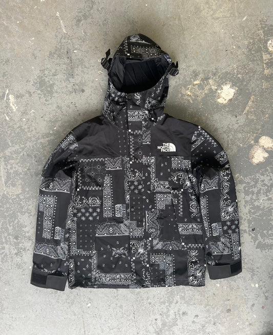 NEW The North Face Black Paisley Gore-tex Jacket - Size L