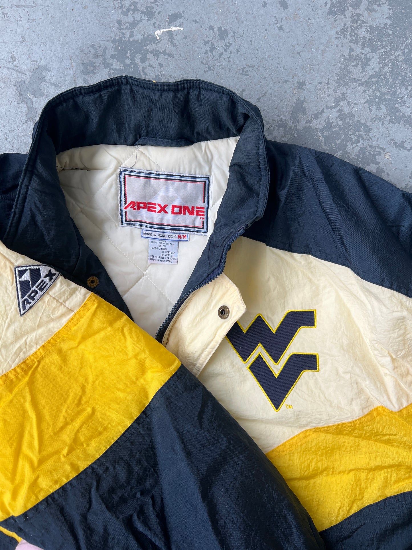 90s Apex West Virginia U. Puffer Jacket - Size L