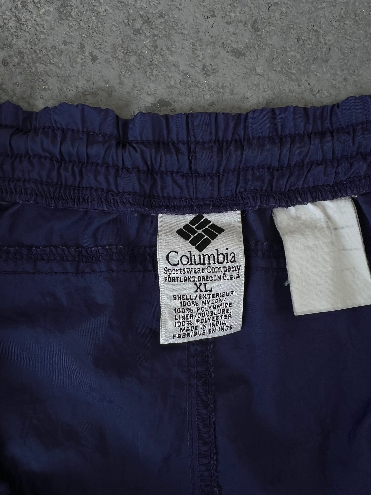 Y2K  Columbia Purple Nylon Short - Sz XL