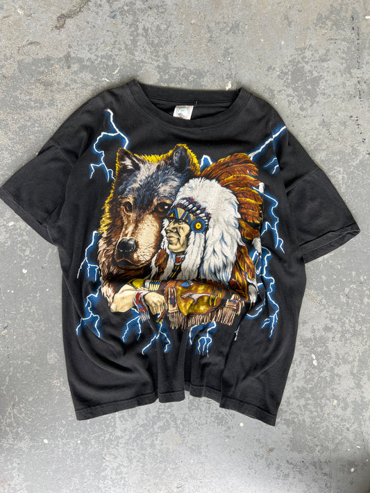 90s USA Thunder Chief tee - Sz XL