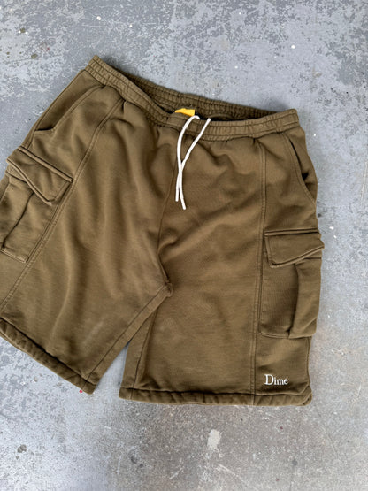 Dime MTL Olive Cargo Sweat short - L