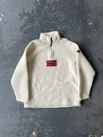 Y2k Napapijri 1/4 Fleece- Size XXL