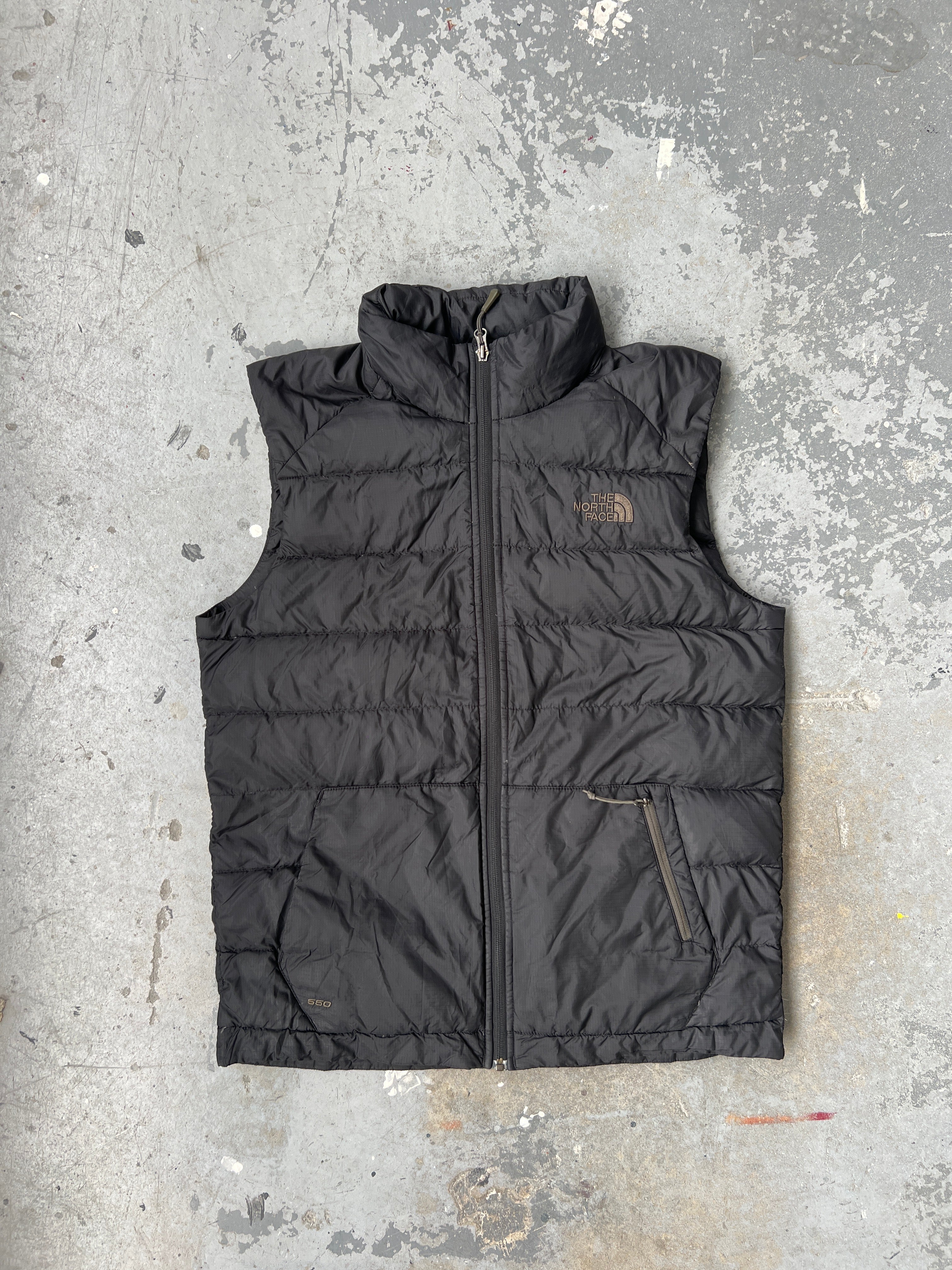 The North face Black Puffer Vest- Size M