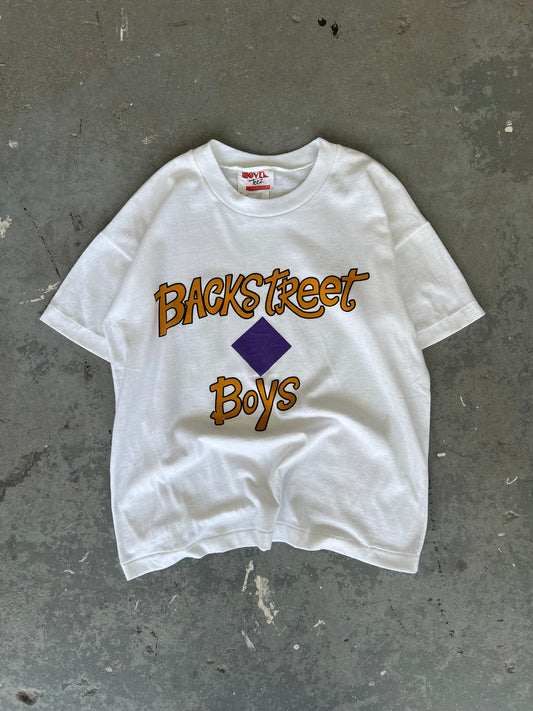 90' Backstreet Boys logo tee - Sz L(W)