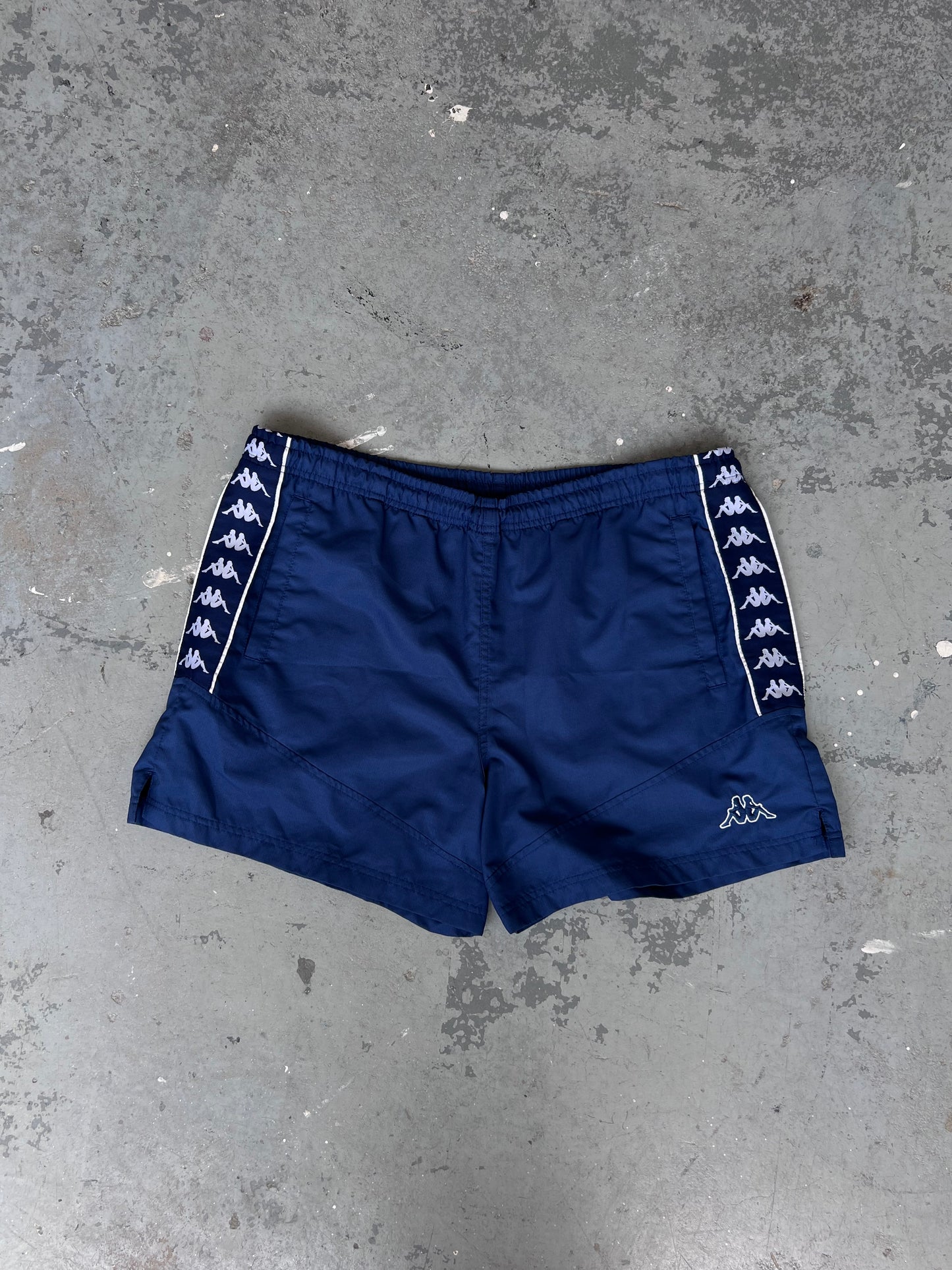 Y2K Kappa navy logo trunk short - Sz L