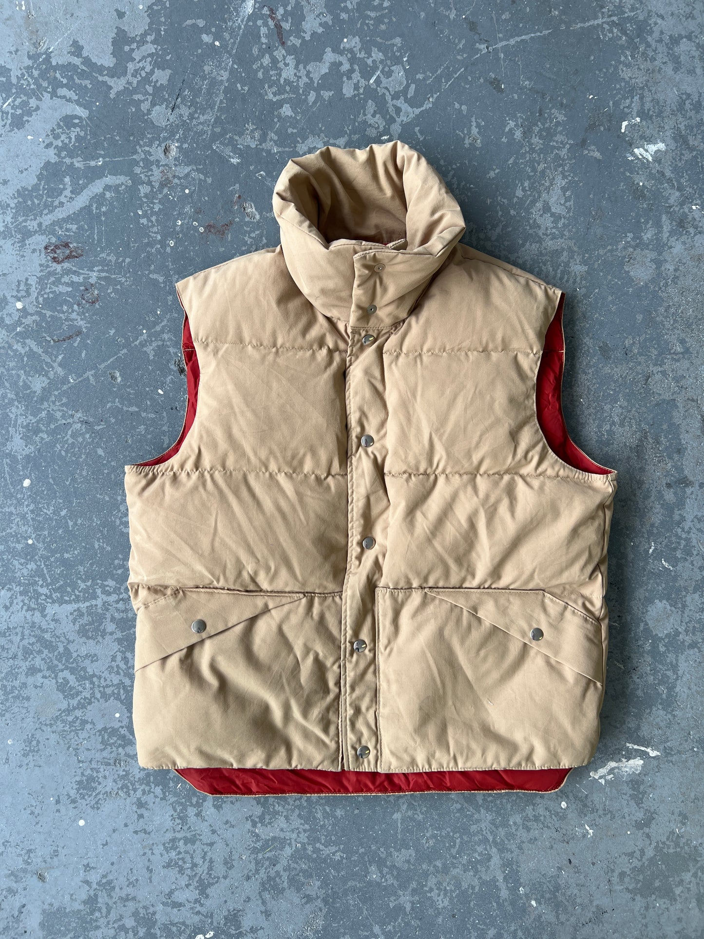 90s JC Penney Beige puffer vest - Sz L