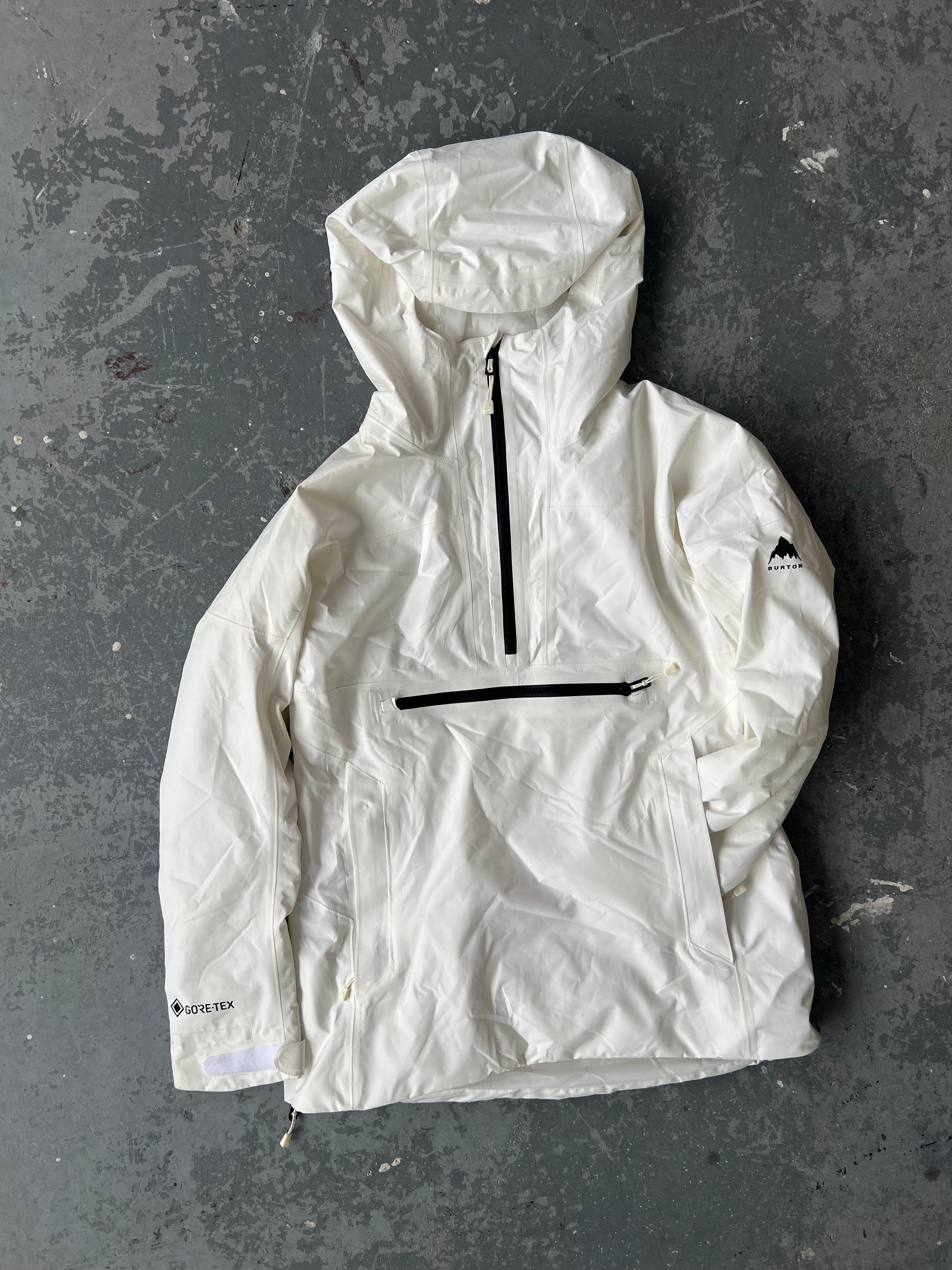 NEW Burton White pullover Gore-tex Jacket- XS(W)