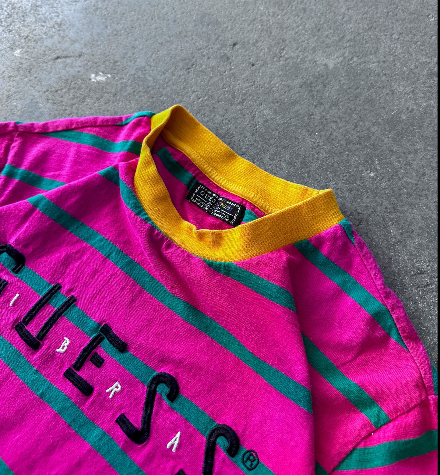 Guess/J.Balvin stripe Tee