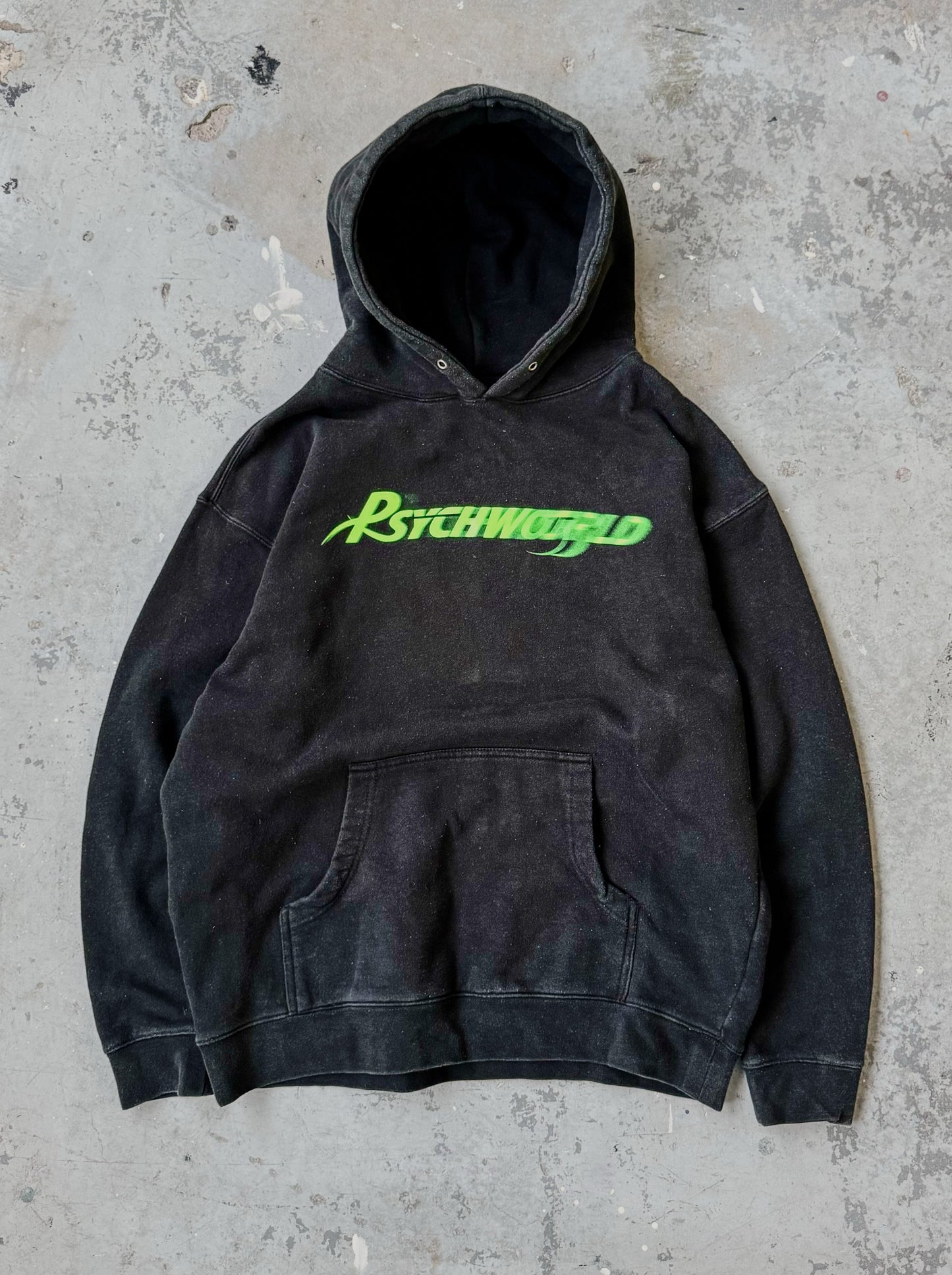 Psychworld black logo hoodie