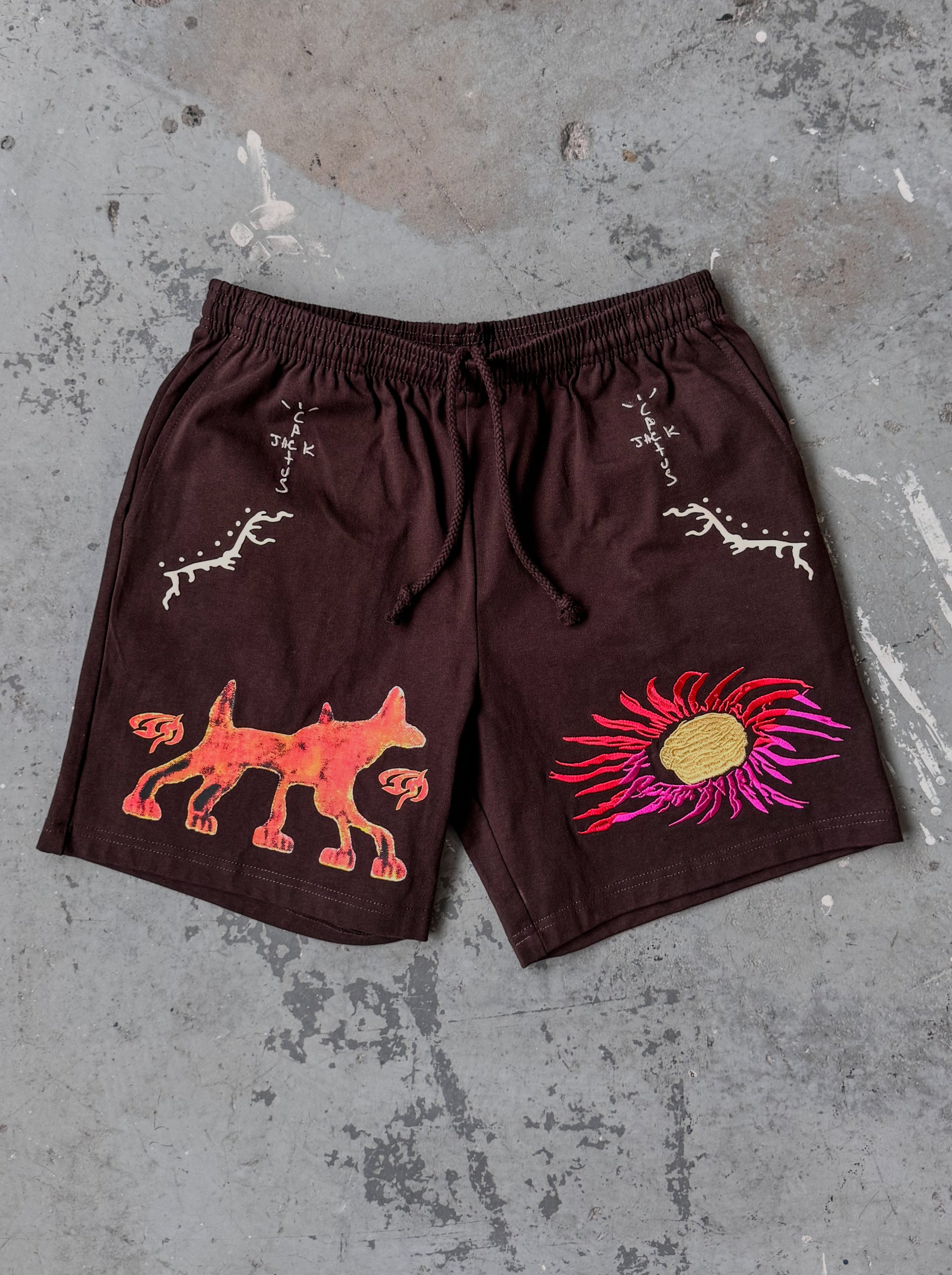 Cactus Jack Embroidered short