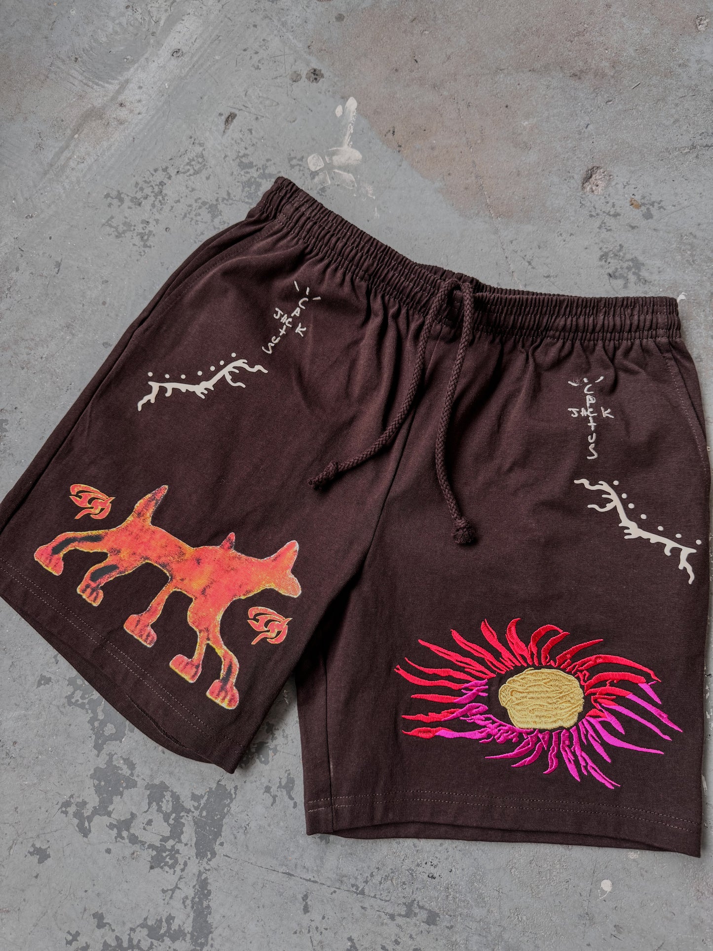 Cactus Jack Embroidered short