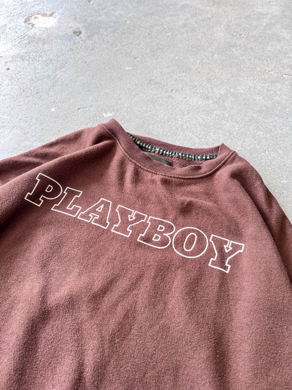 Y2K Playboy logo crewneck