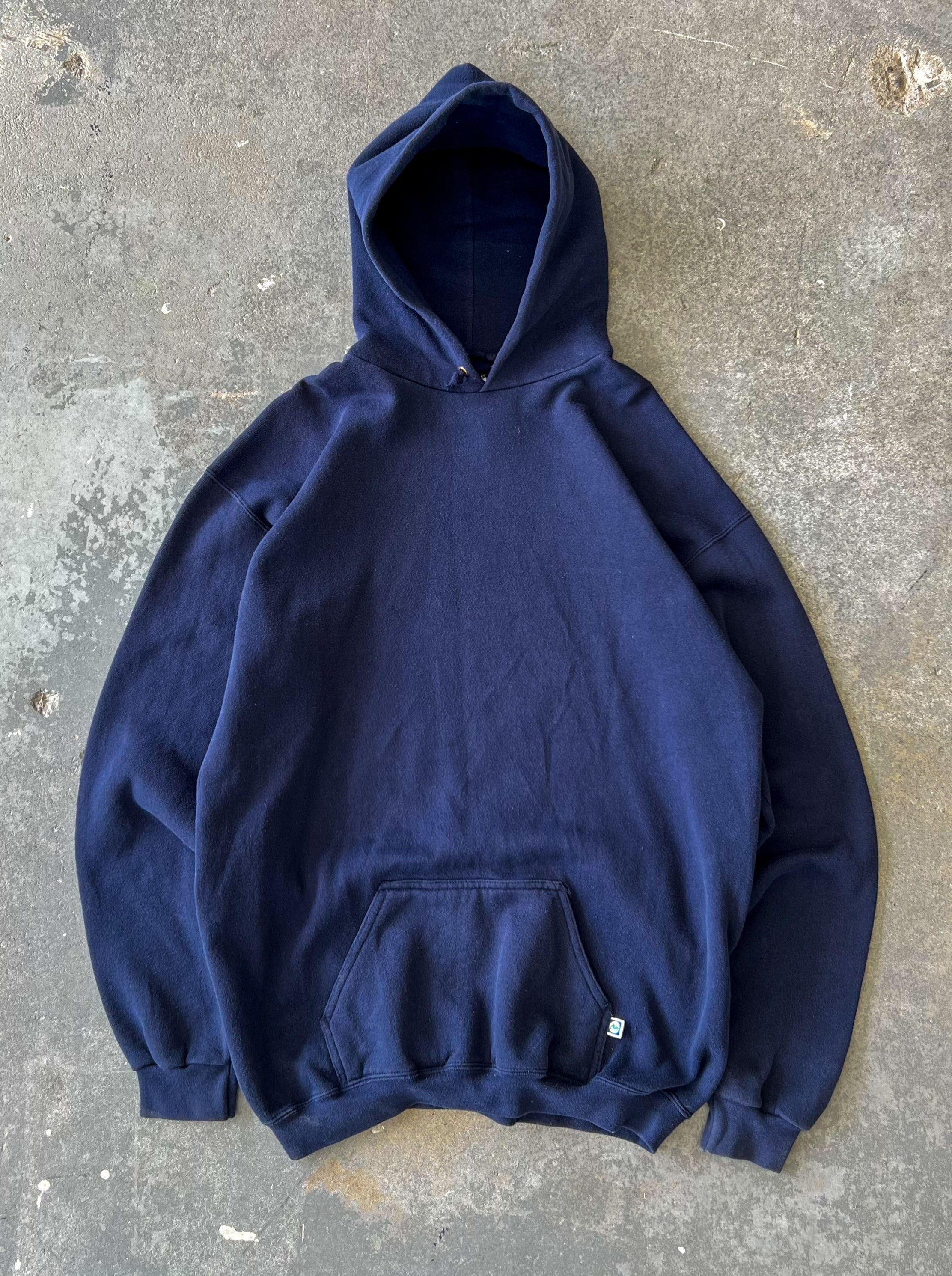 90s Discus Athletic Navy Blank hoodie