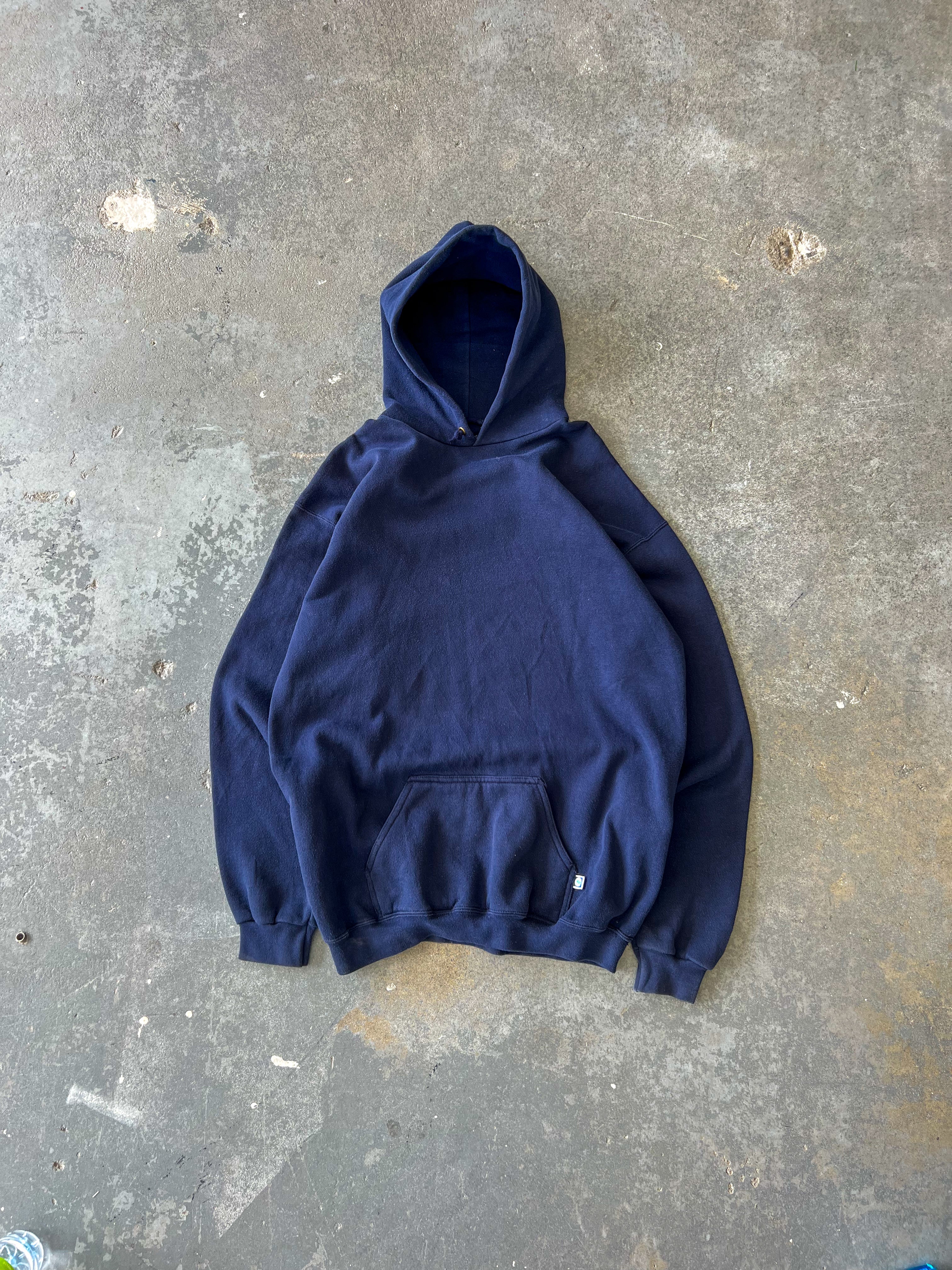 90s Discus Athletic Navy Blank hoodie