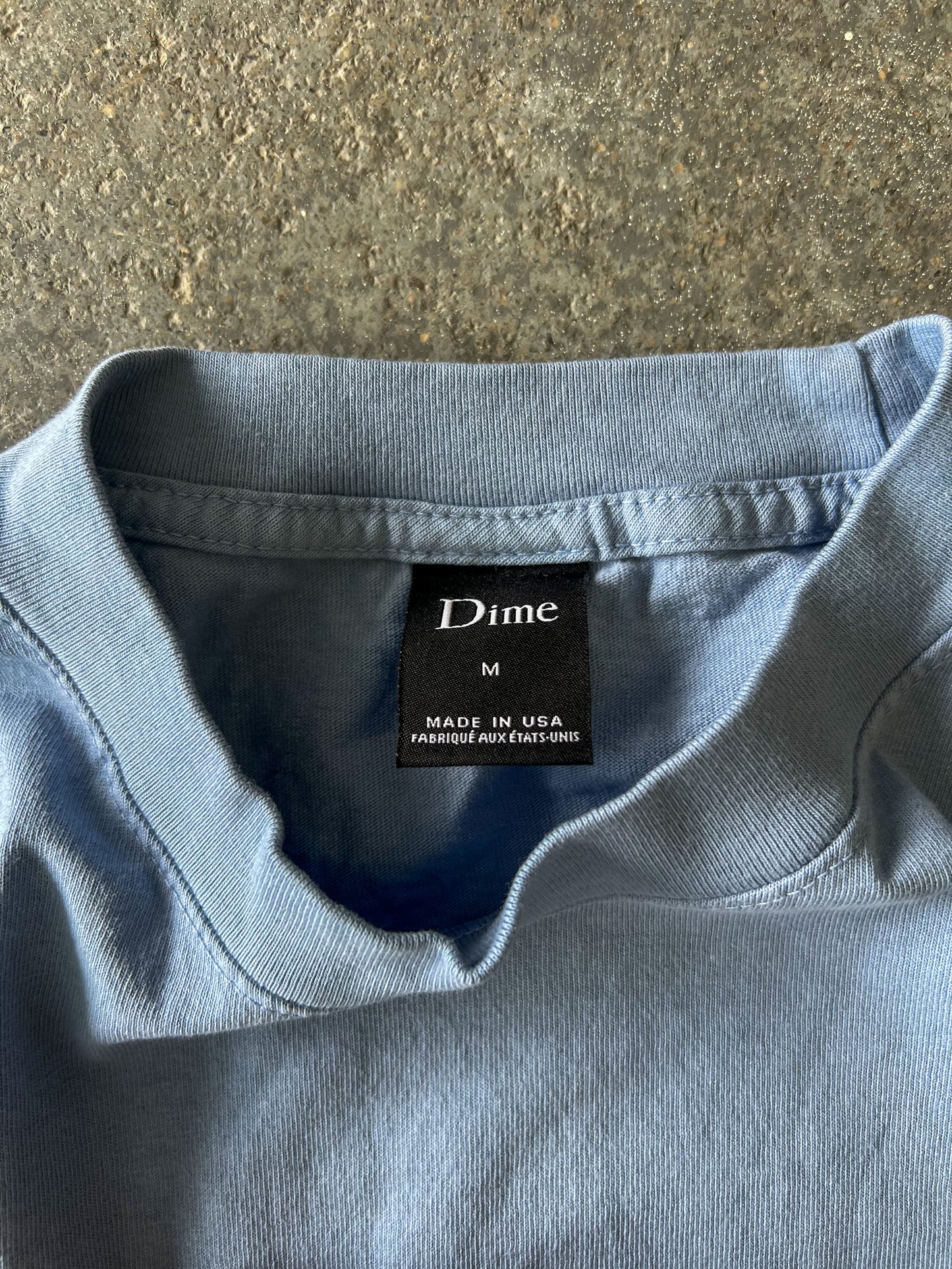 Dime Logo Blue tee - Sz M