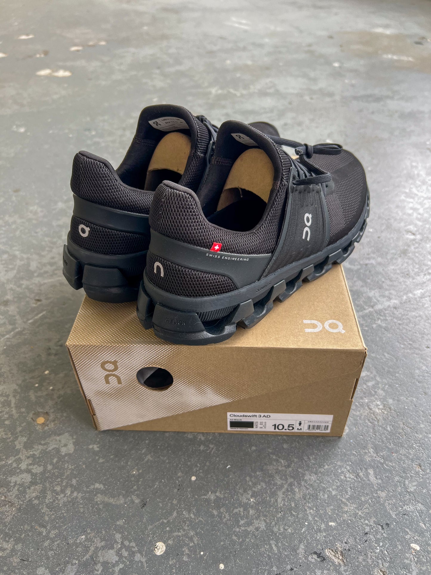 On Cloud Black Cloudswift 3 AD - Sz 10.5US