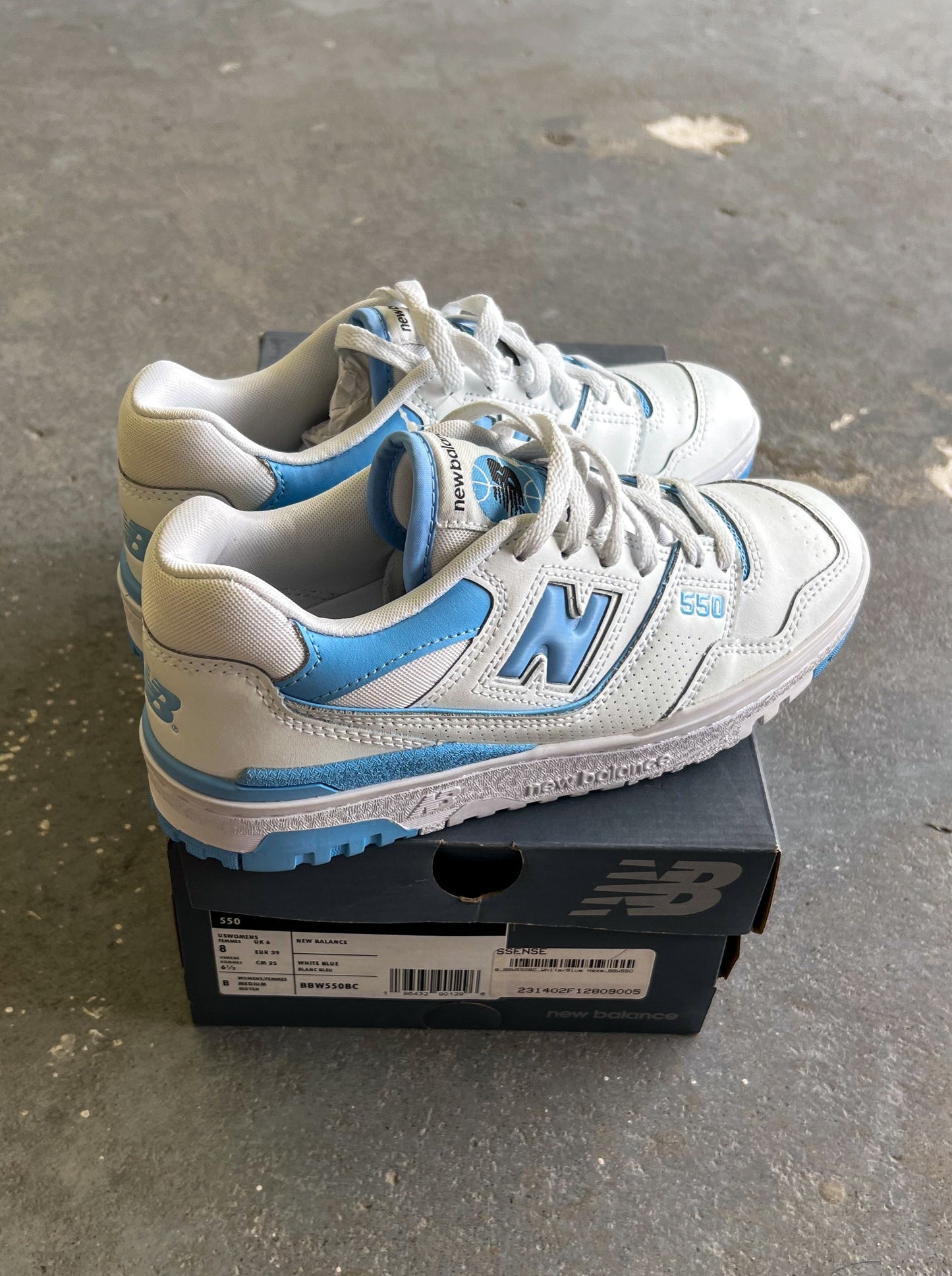 WMNS New balance 550 White/Blue Haze - 8W