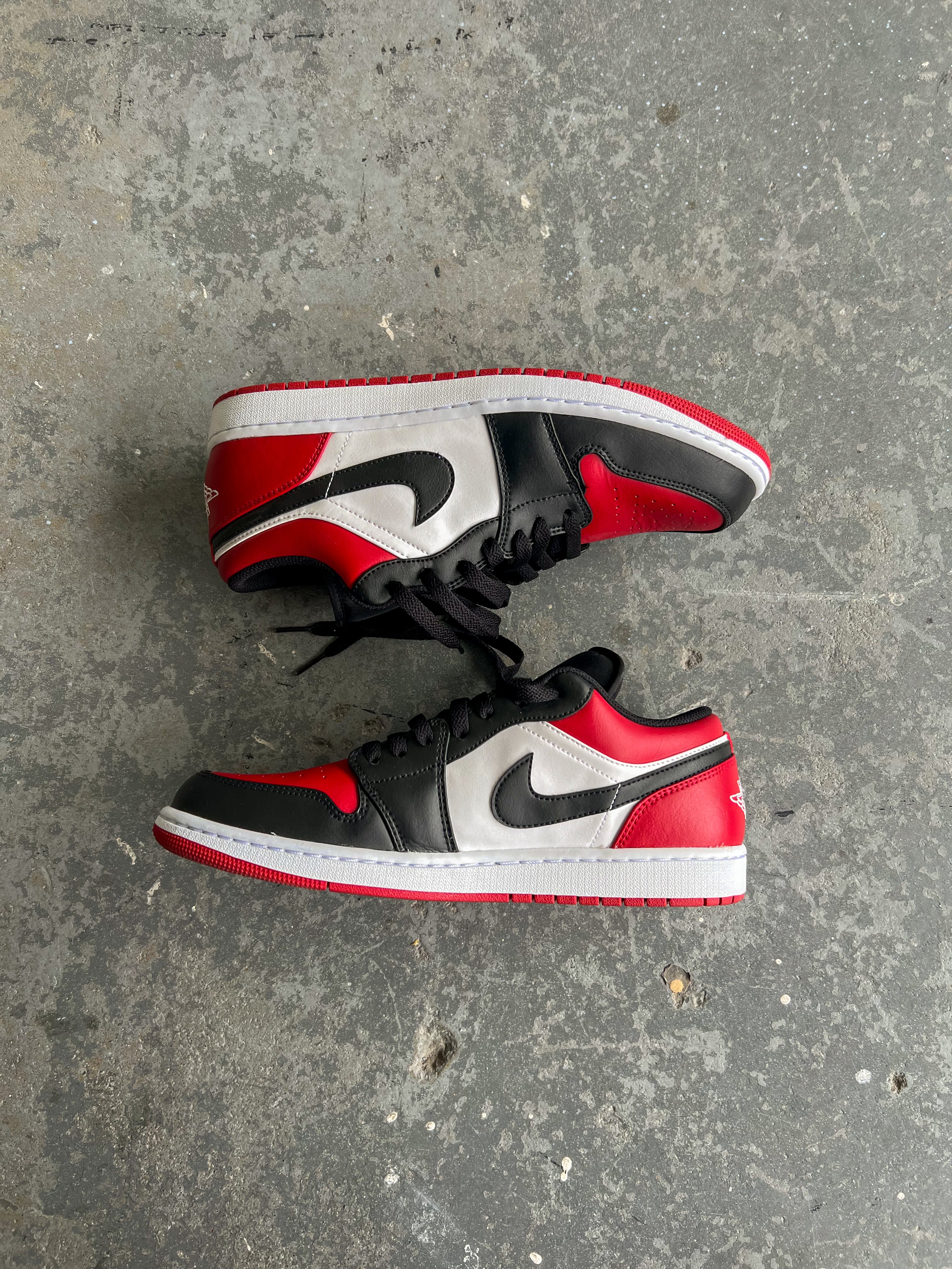 Air Jordan 1 low bred toe - Sz 11US