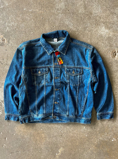 90s New Marlboro gear denim jacket - Sz XL