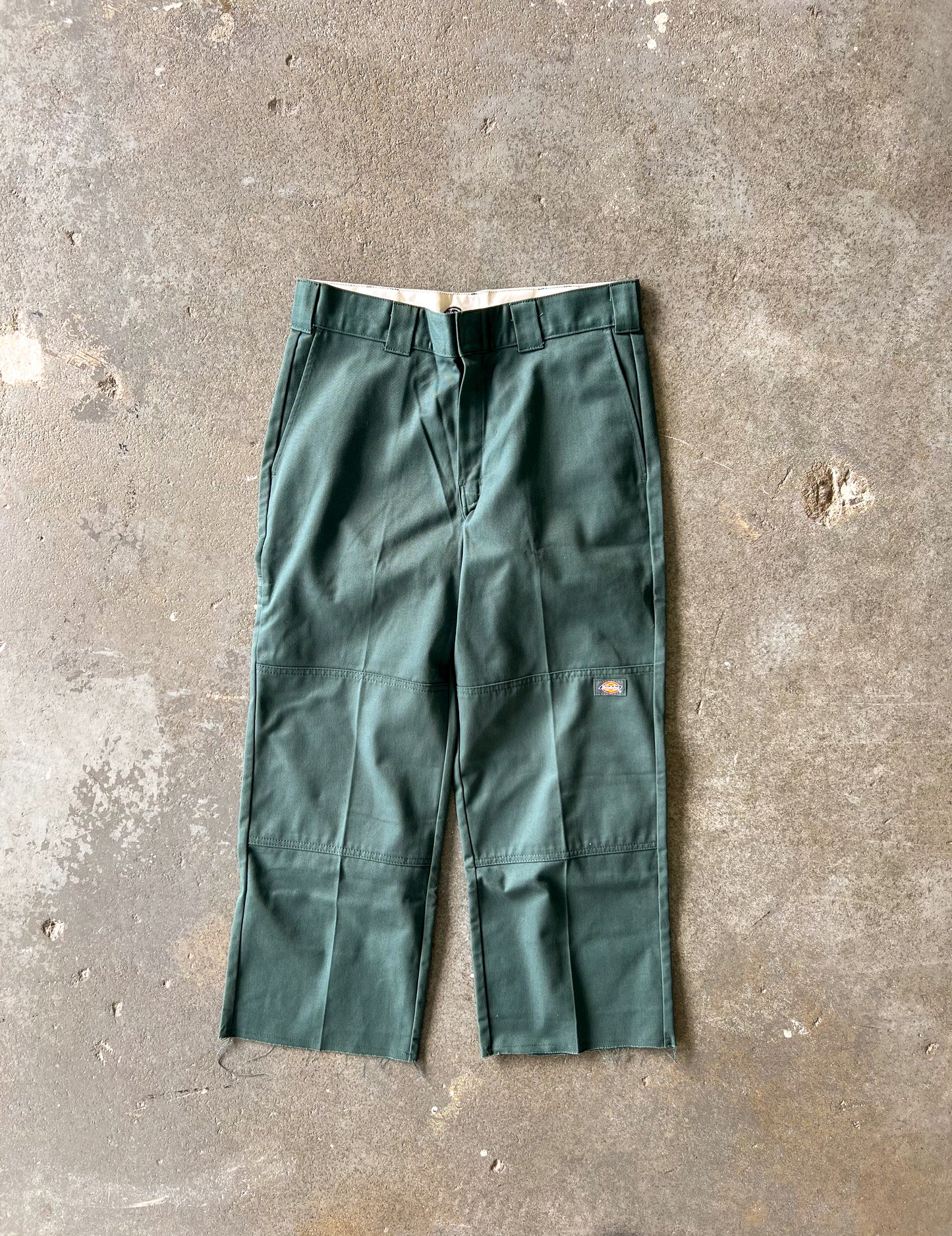 New Dickies twill work pants loose straight fit Dark Green - Sz 32/27