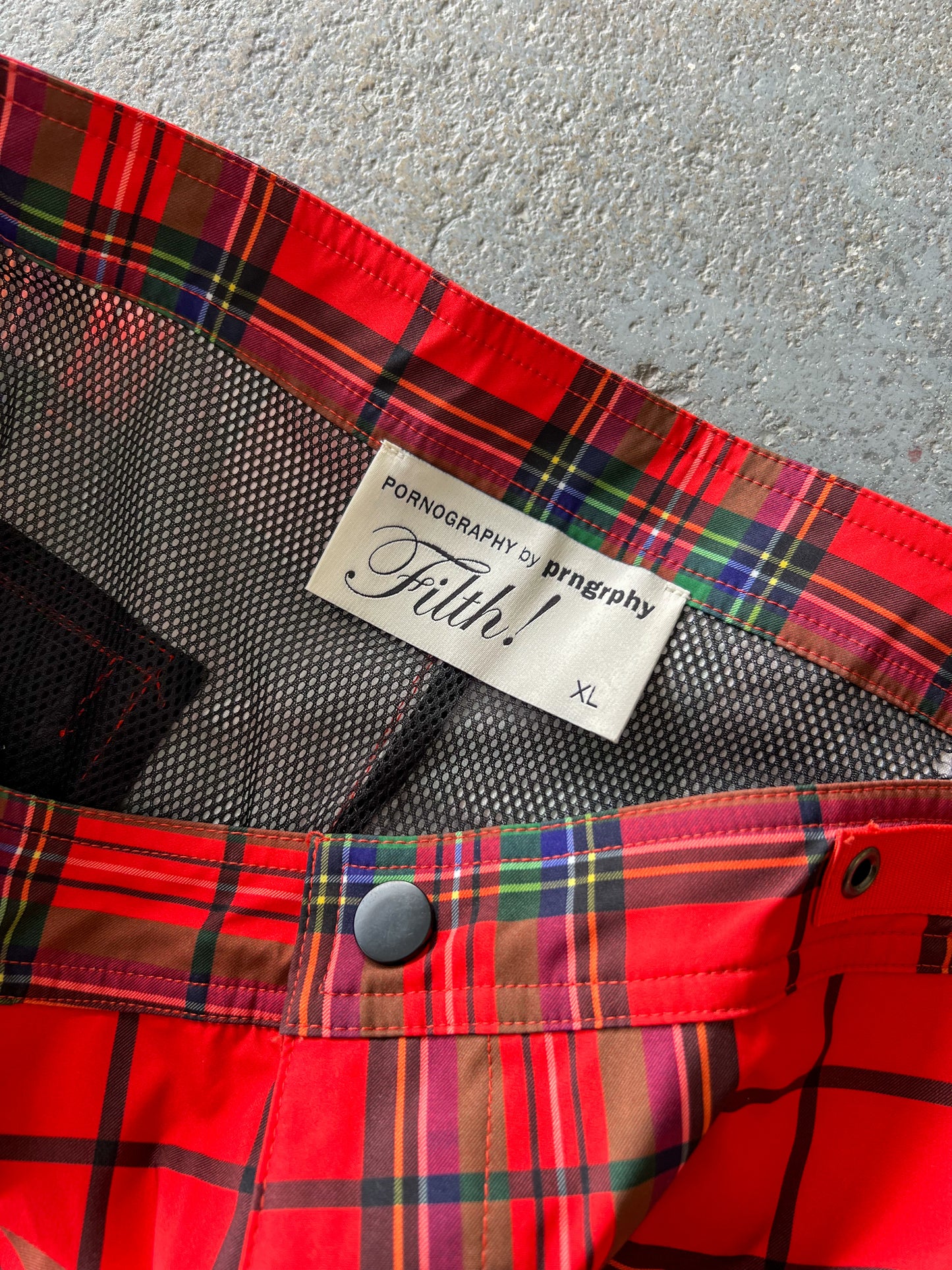 Prngrphy tartan trackpants - Sz XL