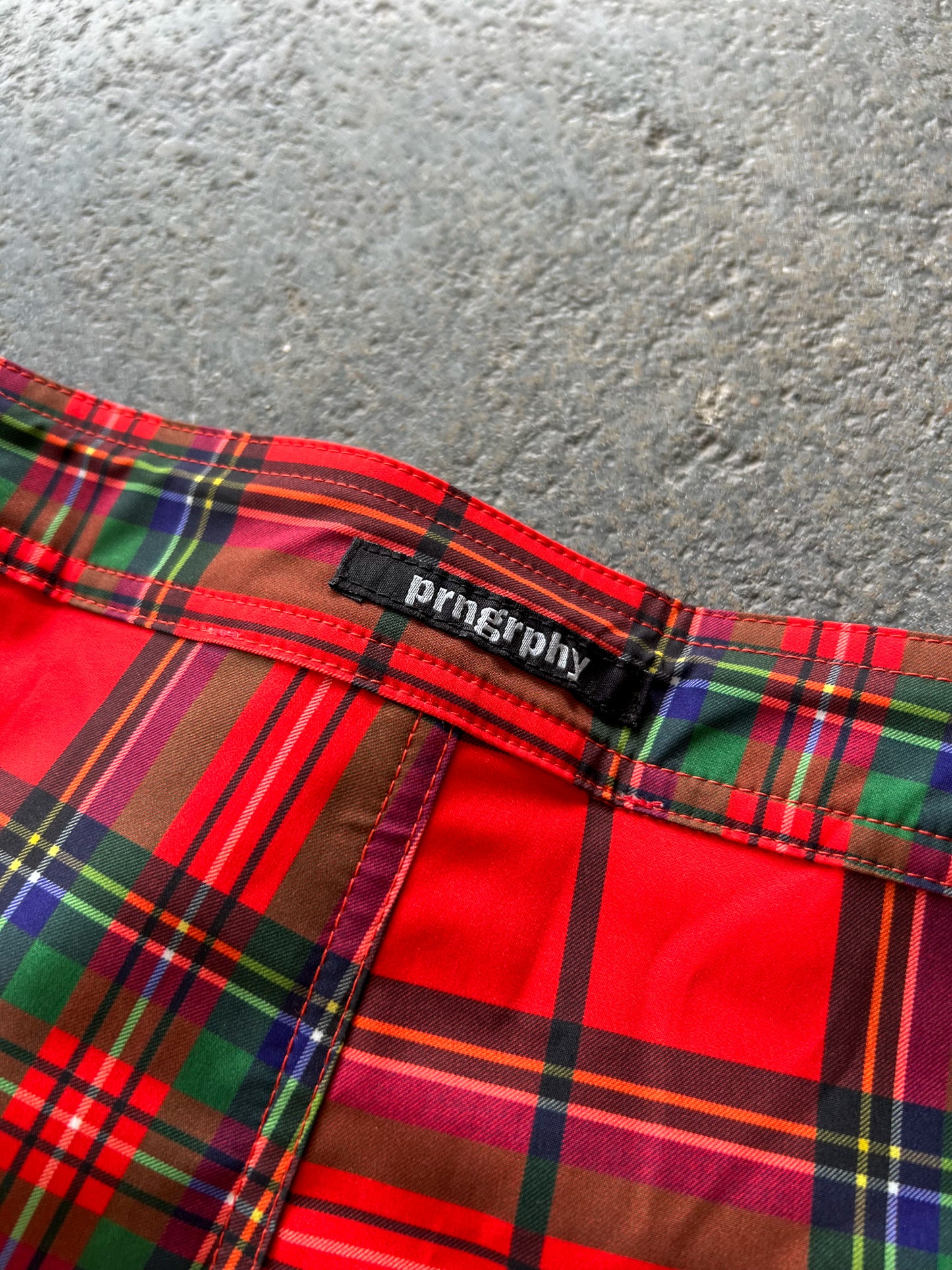 Prngrphy tartan trackpants - Sz XL