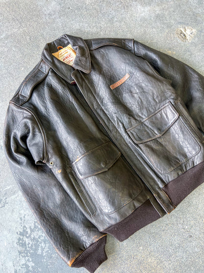 Avirex Ltd t’The Original Margarita brown leather Jacket