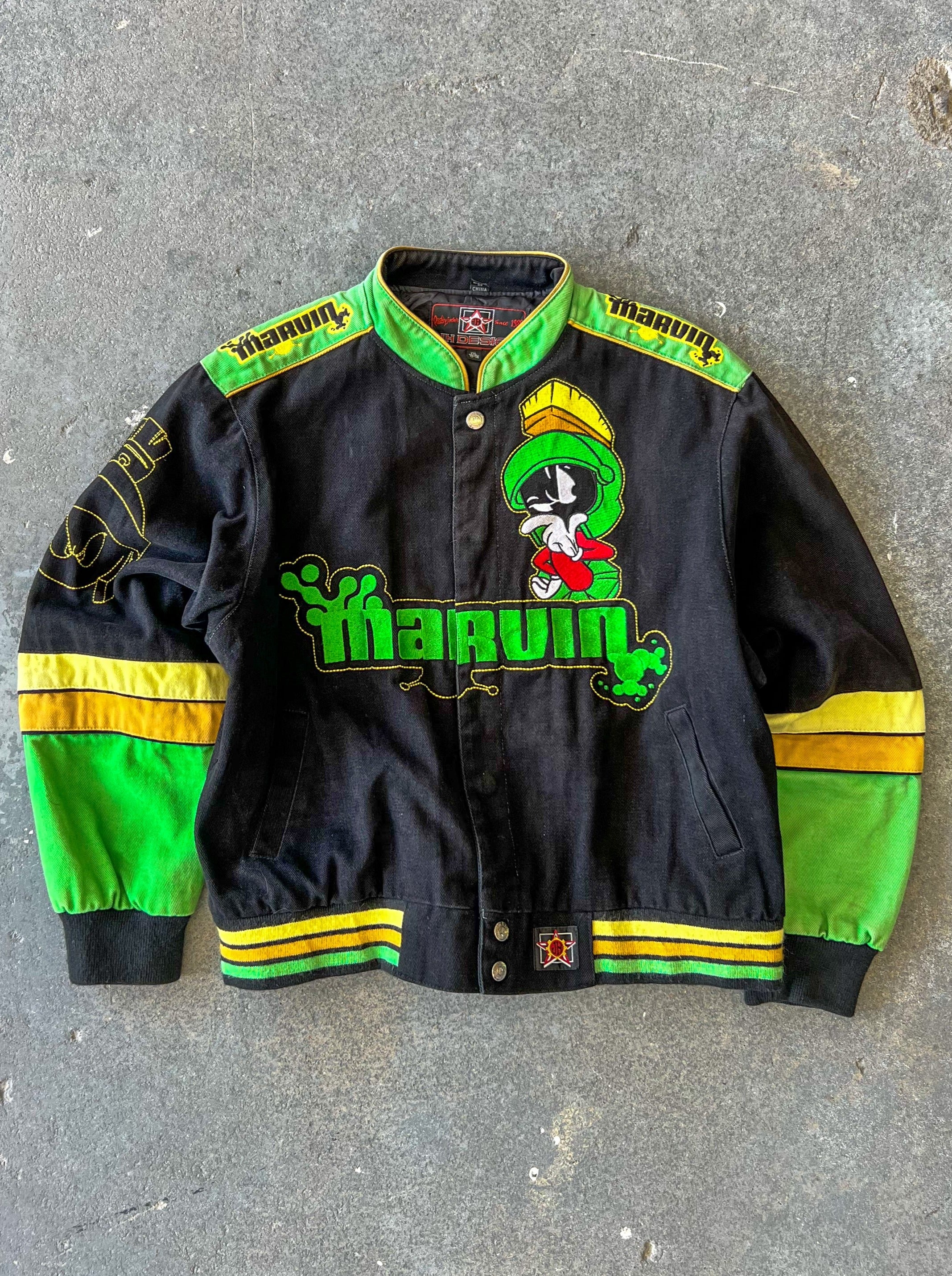 Marvin the martian jeff Hamilton race bomber jacket - Sz XS