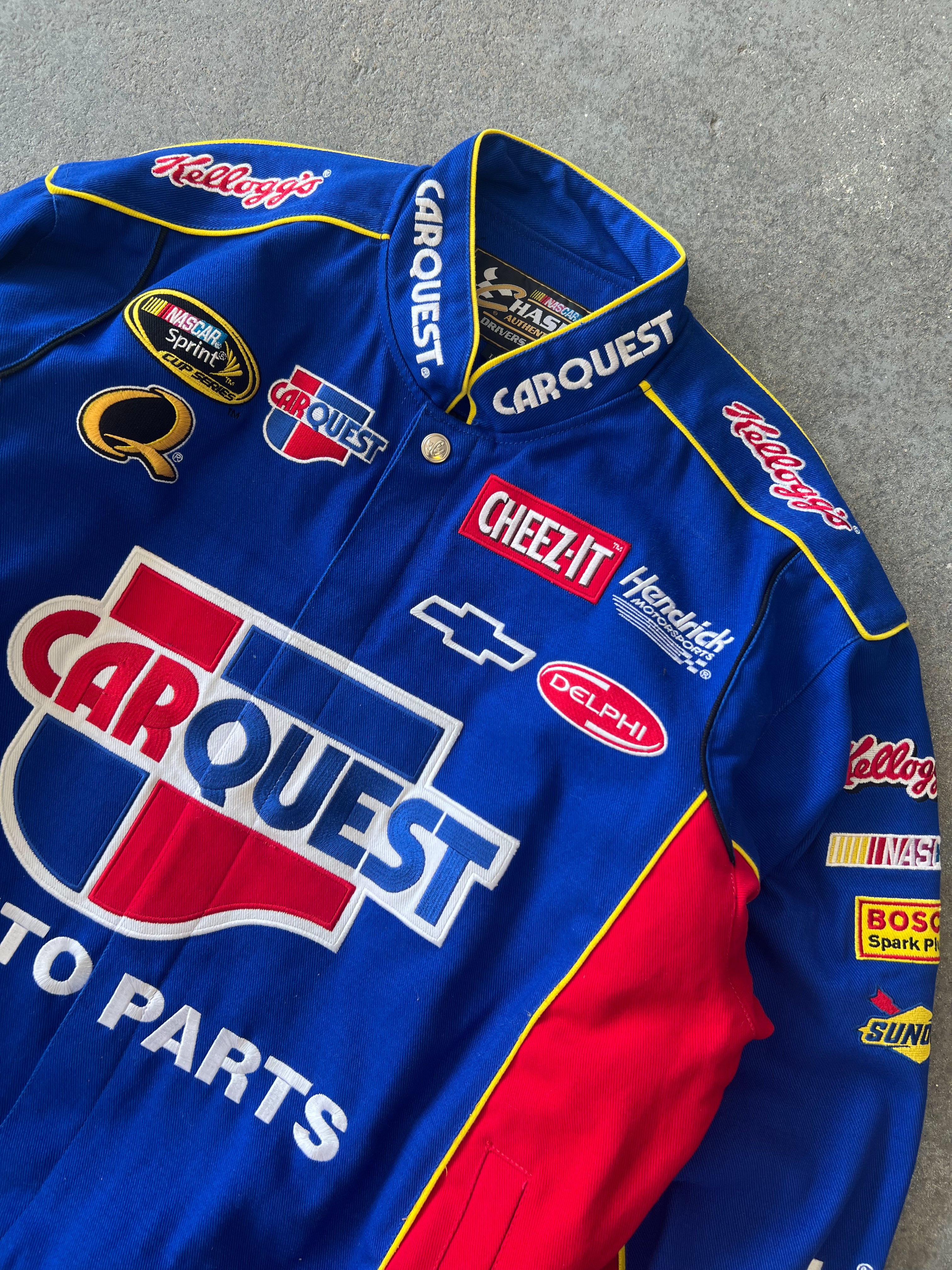 Chase Athletics Carquest auto parts race jacket Sz L