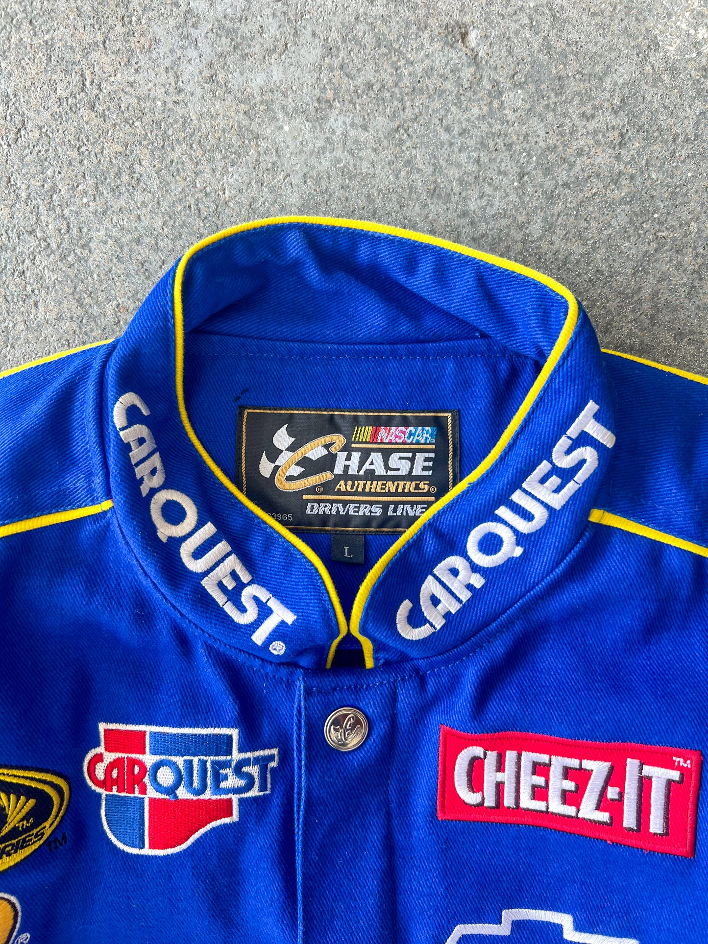 Chase Athletics Carquest auto parts race jacket Sz L