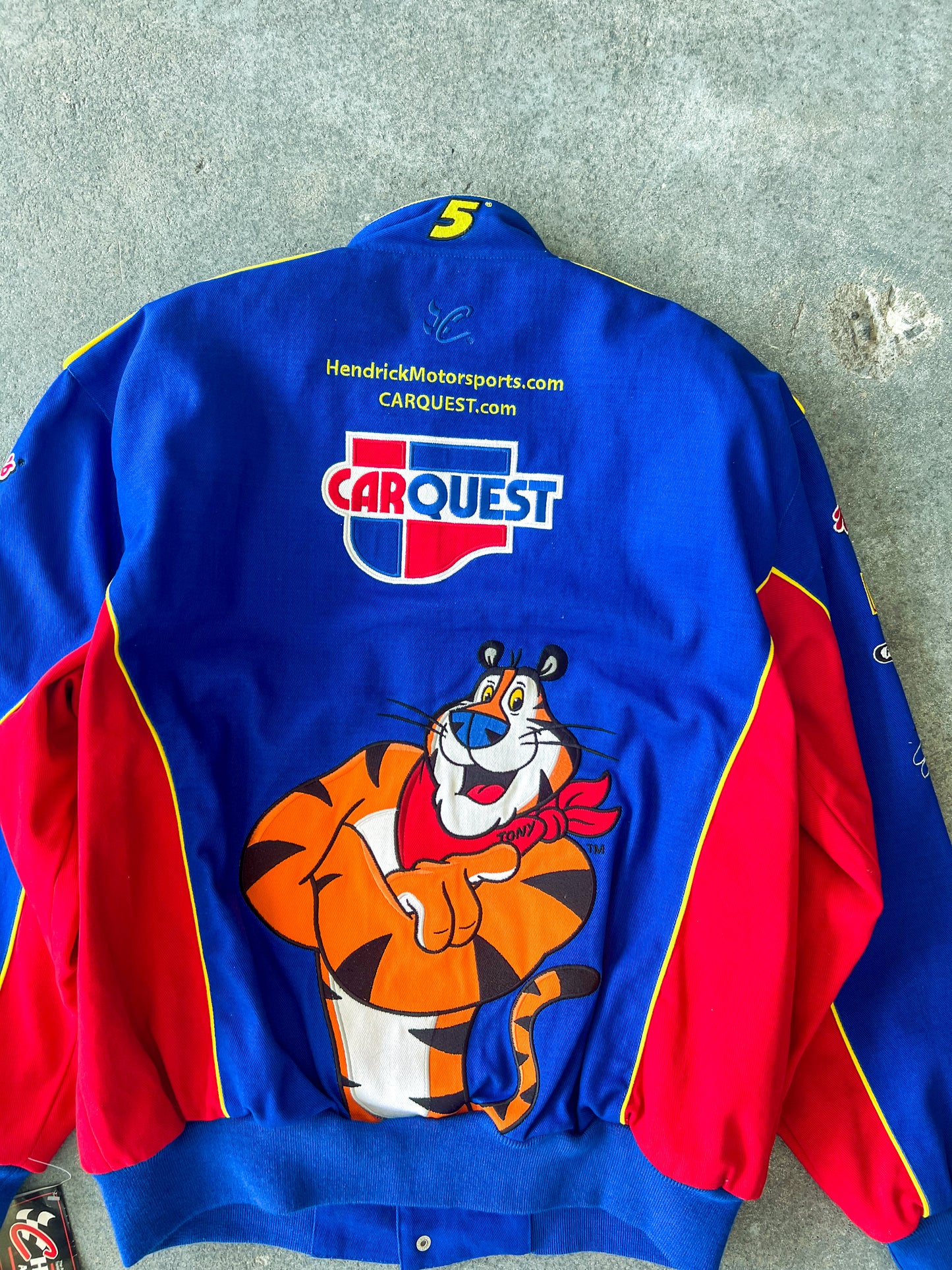 Chase Athletics Carquest auto parts race jacket Sz L