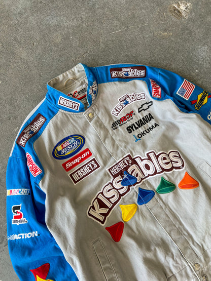 Chase authentic Kevin harvick Hershey's kissables race bomber jacket - Sz XL