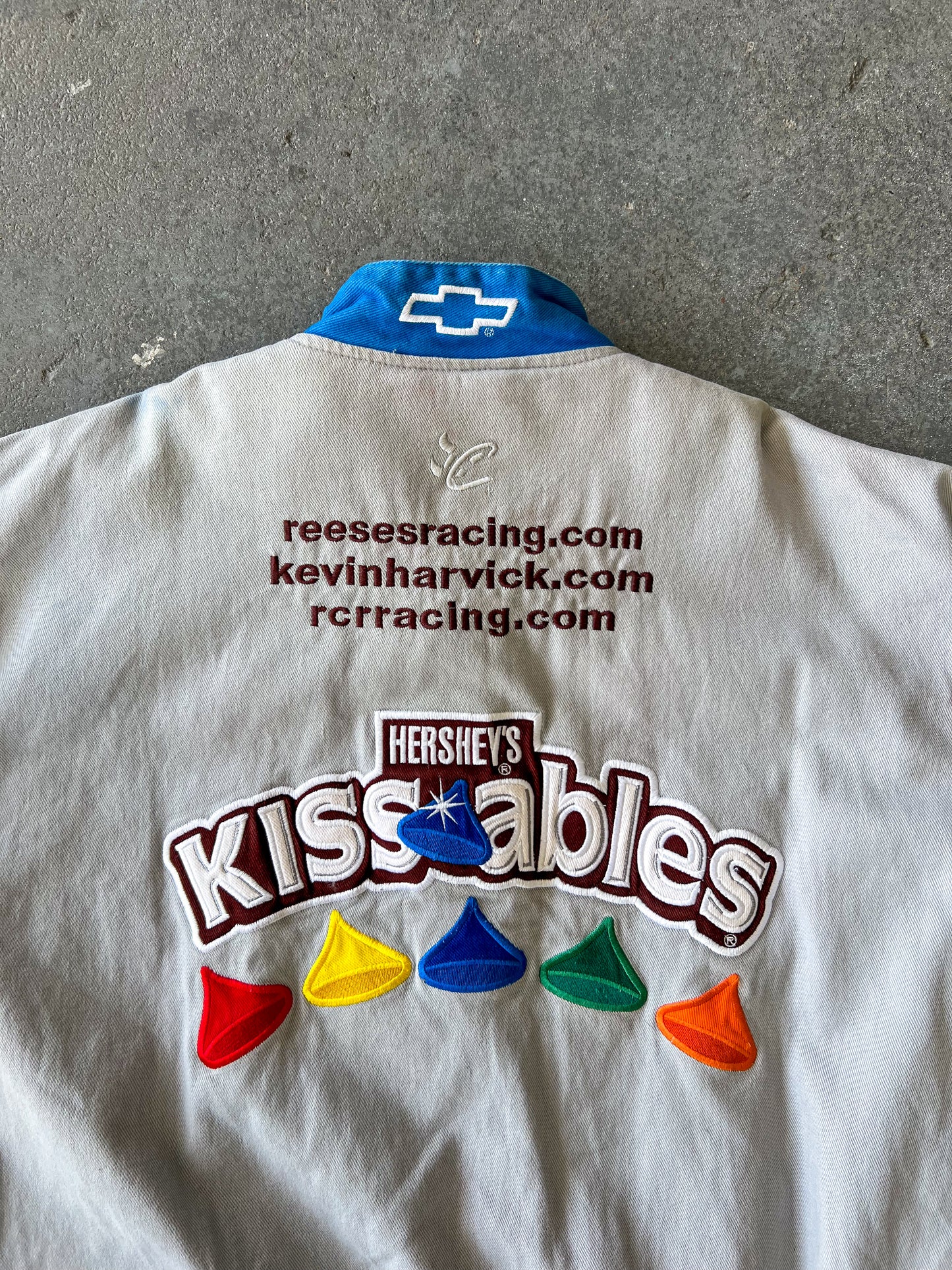 Chase authentic Kevin harvick Hershey's kissables race bomber jacket - Sz XL