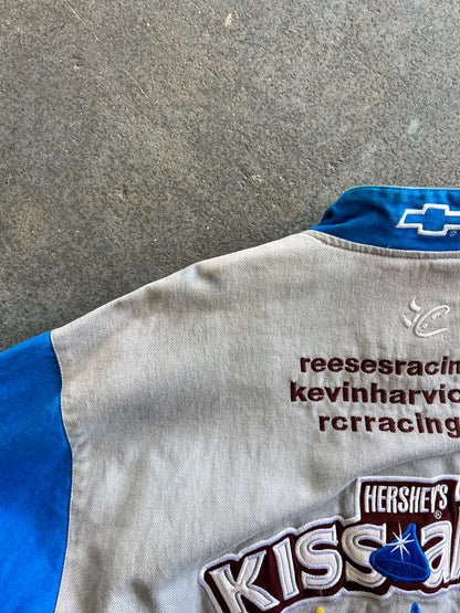 Chase authentic Kevin harvick Hershey's kissables race bomber jacket - Sz XL