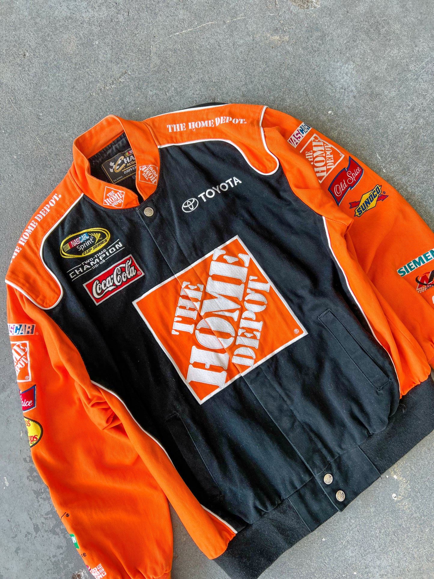 Chase Authentic the home depot race bomber jacket - Sz L