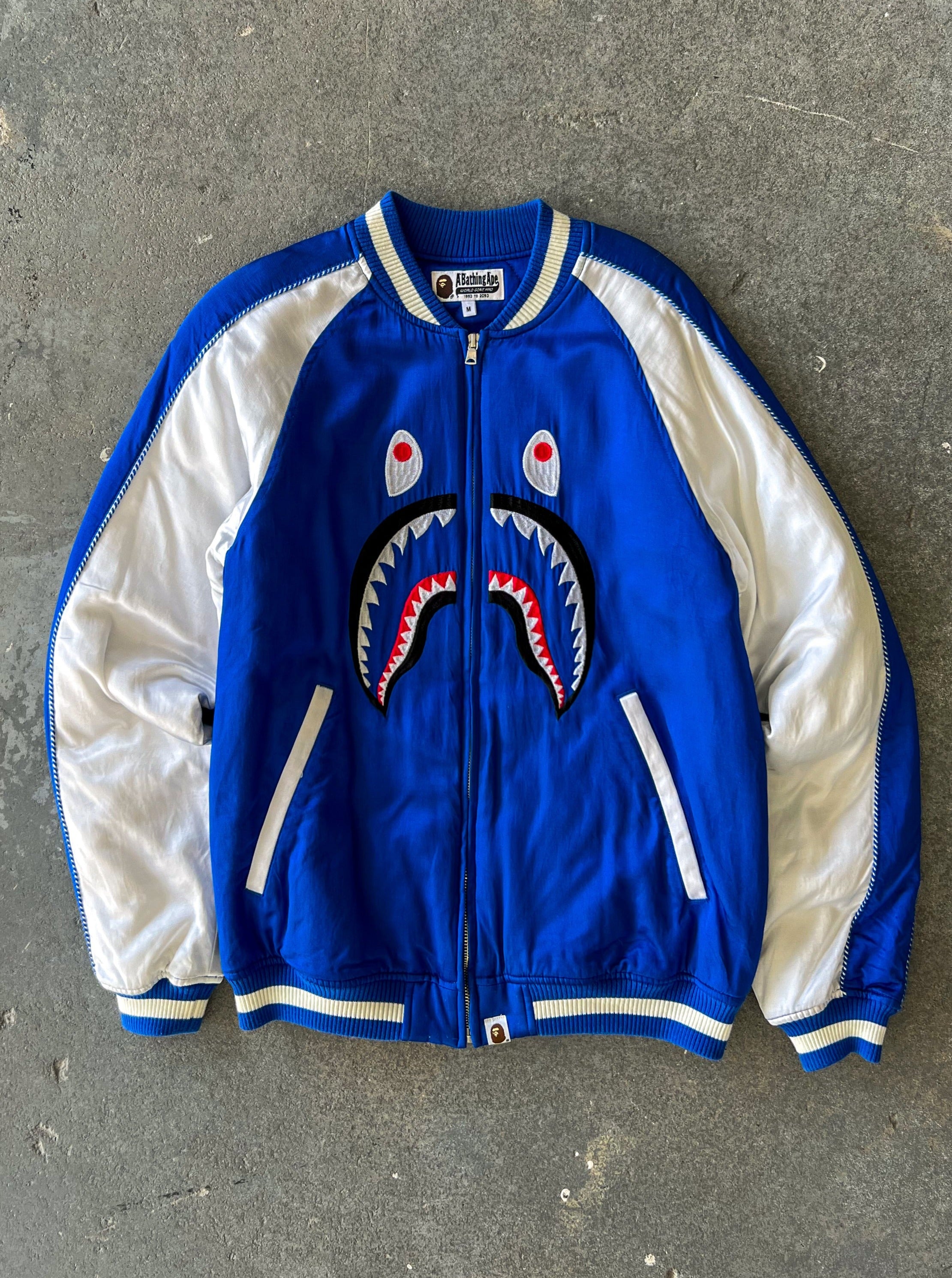 A bathing ape shark face Bomber -  Sz M