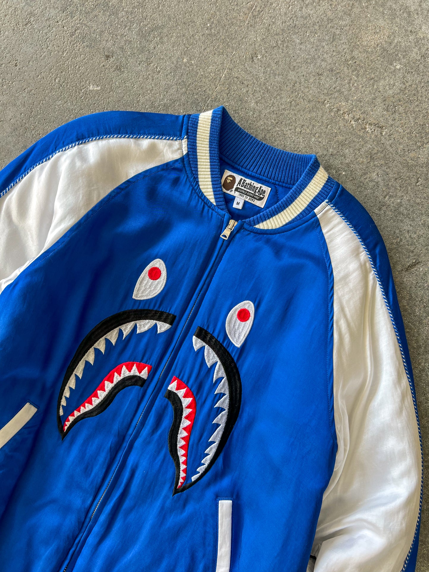 A bathing ape shark face Bomber -  Sz M