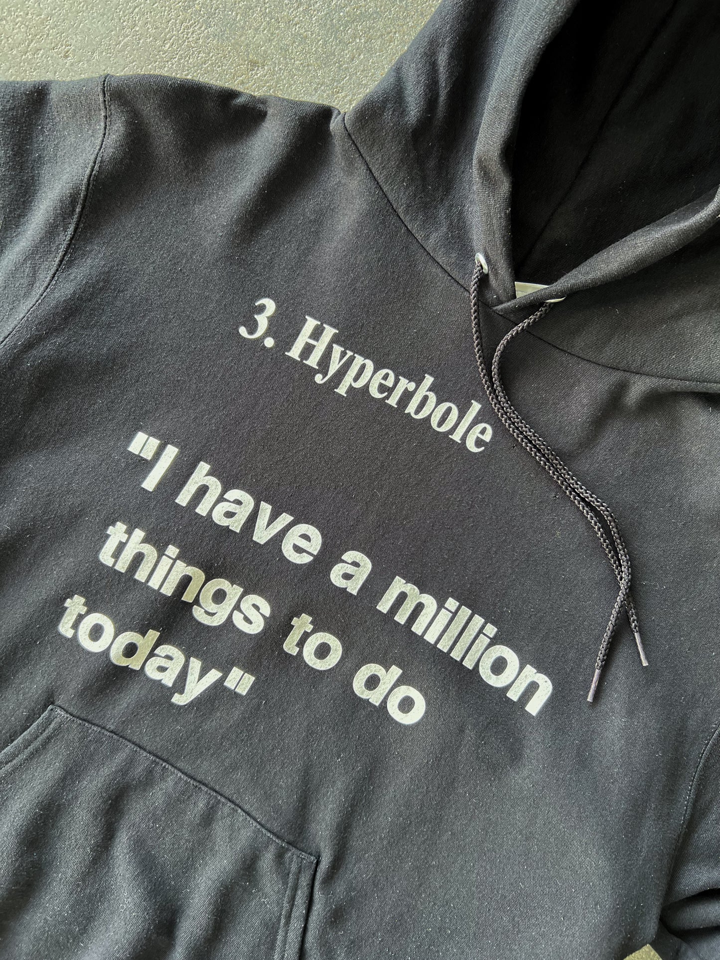 Virgil Abloh "figures of speech" Hyperbole 2019 hoodie - Sz M